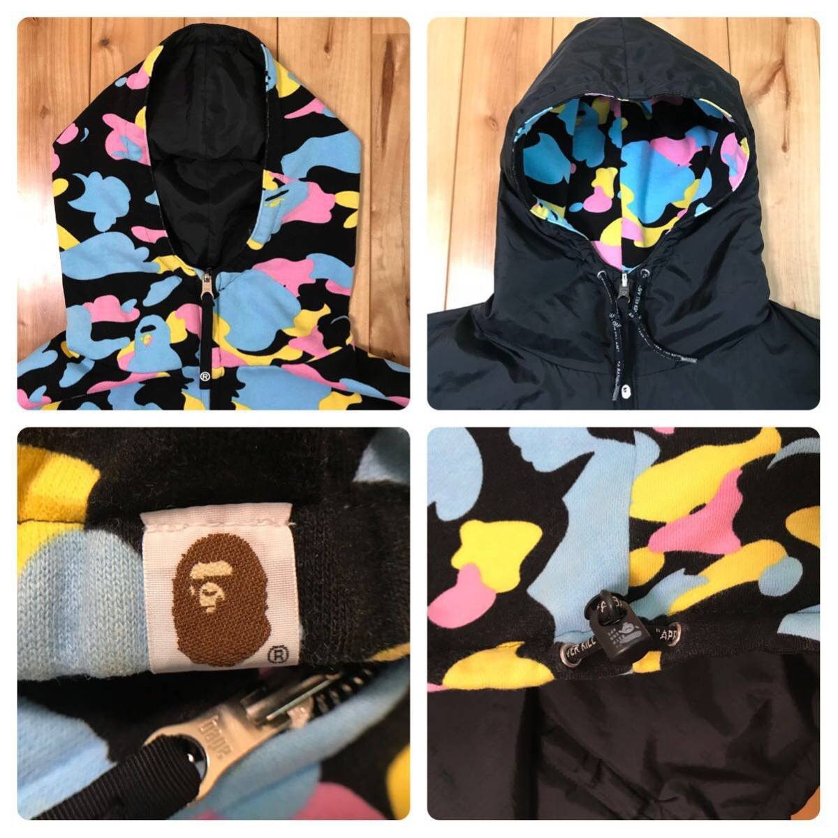 Bape 🔥Reversible🔥 Cotton candy camo hoodie jacket multi camo Size US M / EU 48-50 / 2 - 9 Thumbnail