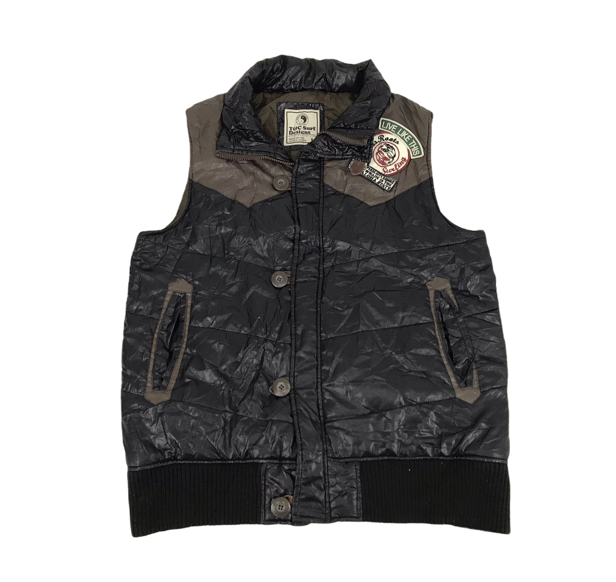 Other T&C Surf Design Aloha State Down Vest Padded Warm Inner Size US L / EU 52-54 / 3 - 1 Thumbnail