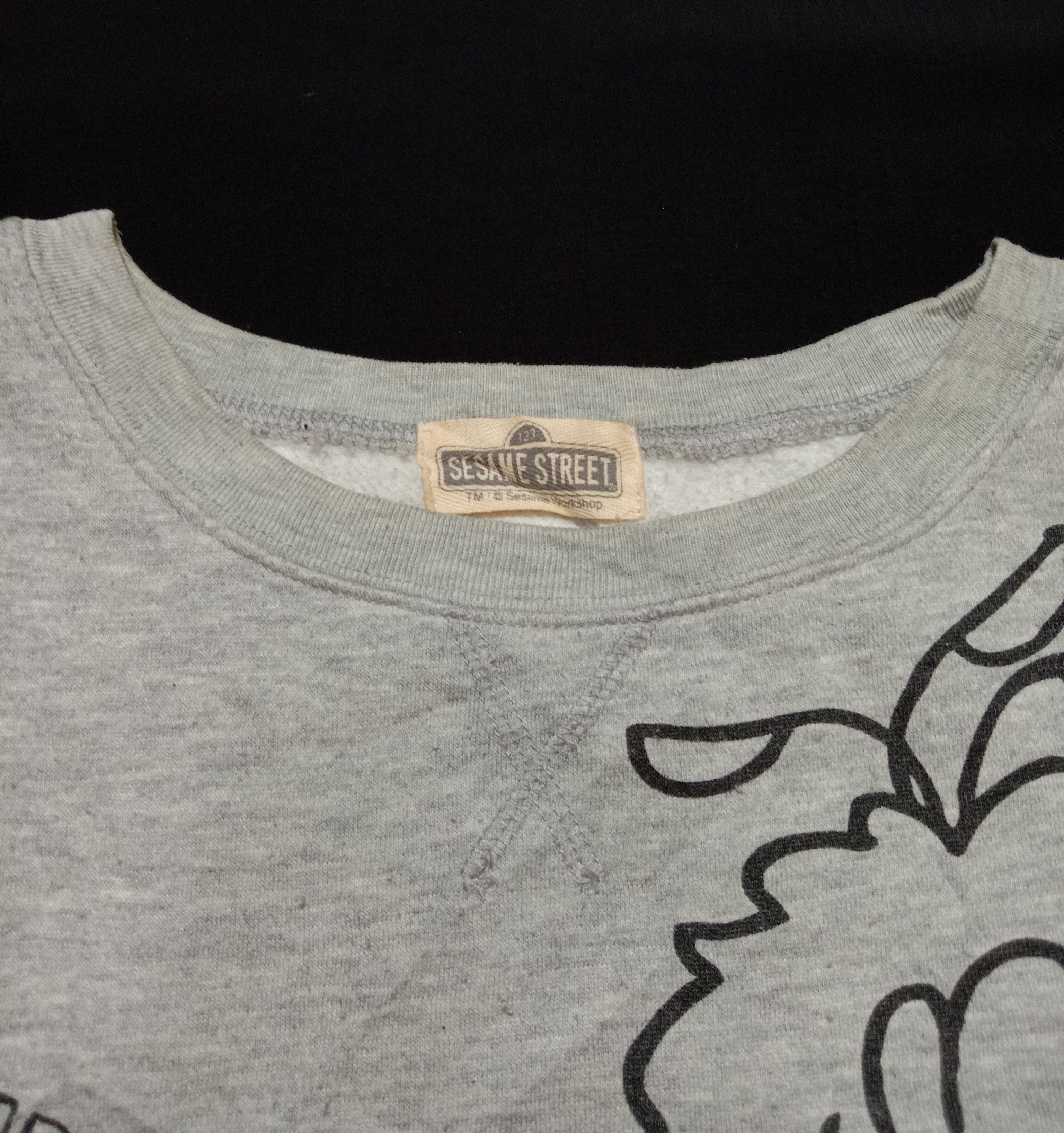 Cartoon Network Sesame Street X Elmo And Big Bird Sweatshirts Gray Color Size M / US 6-8 / IT 42-44 - 10 Thumbnail