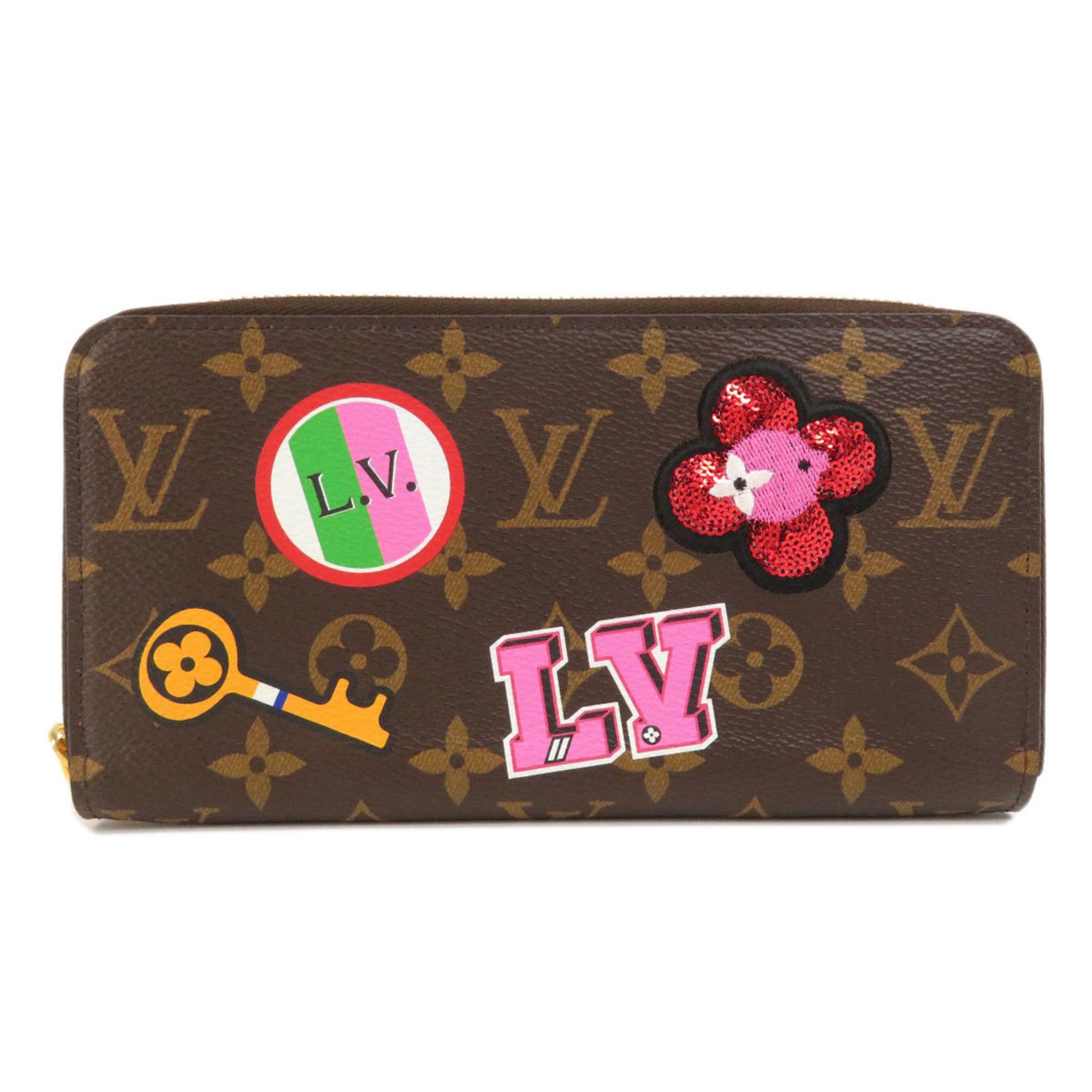 Louis Vuitton Louis Vuitton M63392 Zippy Patches Stories Long Wallet ...