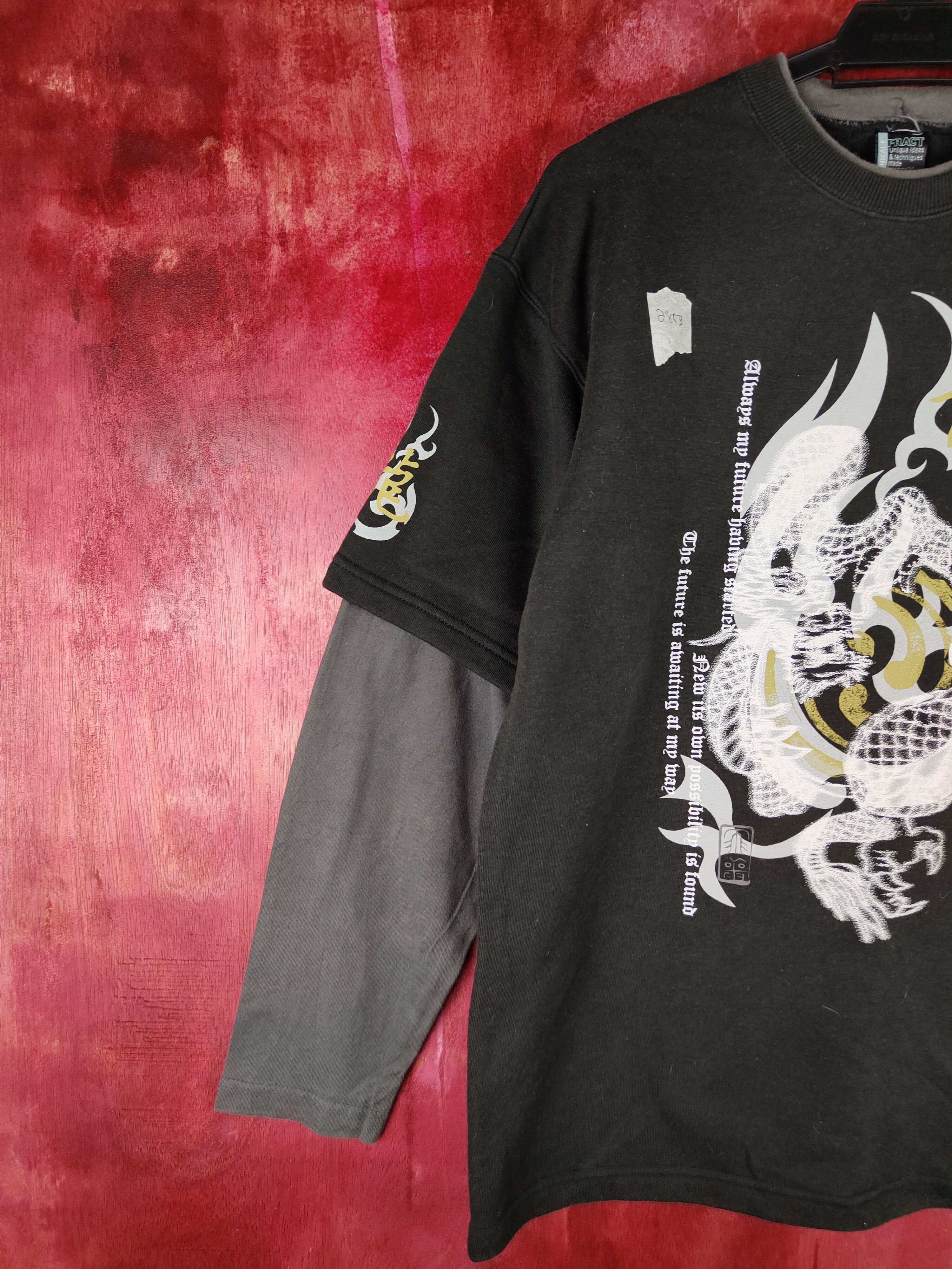 Japanese Brand Pract Dragon japan Black Sweatshirt #285B Size US L / EU 52-54 / 3 - 6 Thumbnail