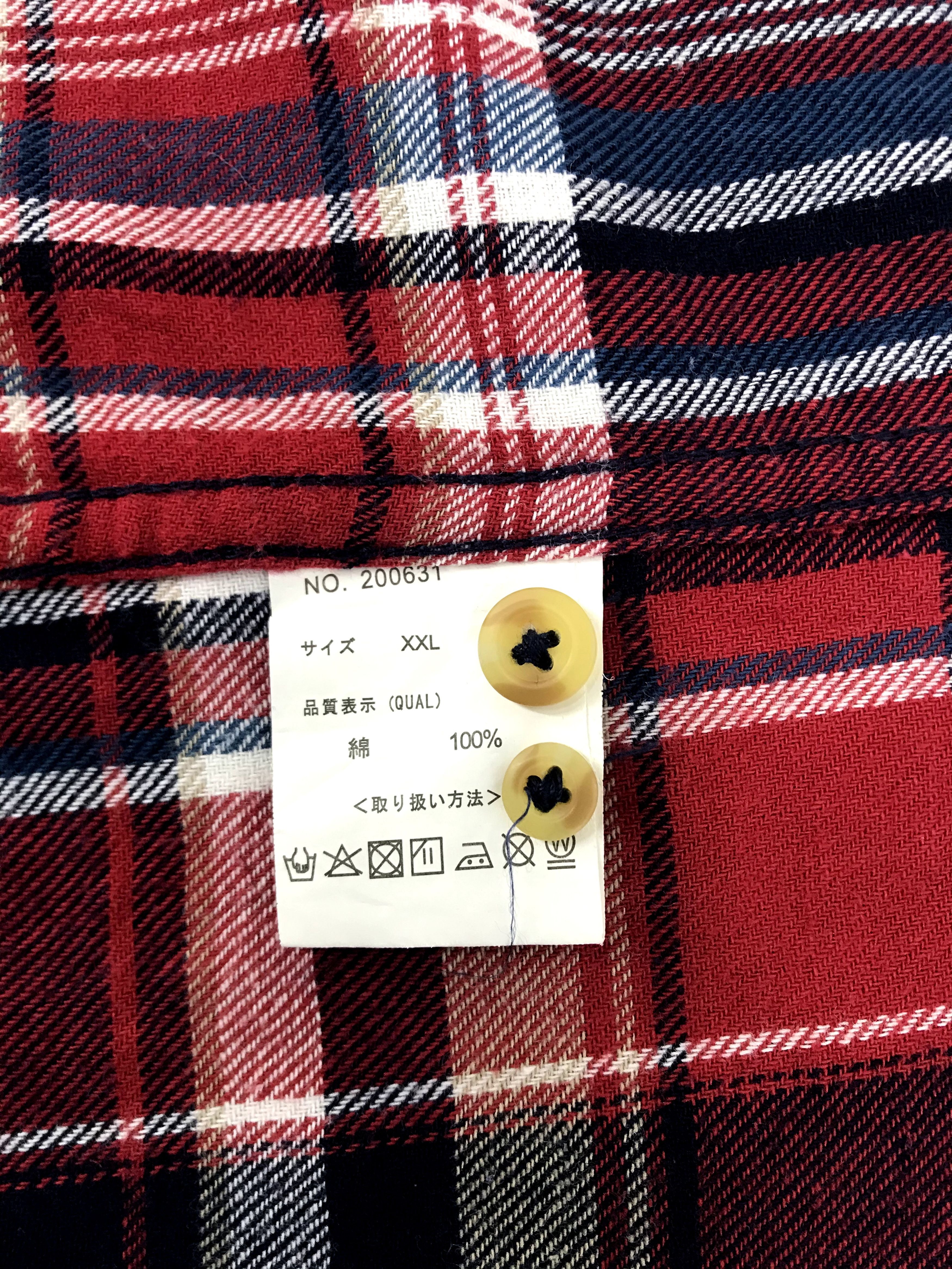 Flannel Vintage Style Roshell Flannel Shirt Shadow Plaid Check Size US L / EU 52-54 / 3 - 7 Thumbnail