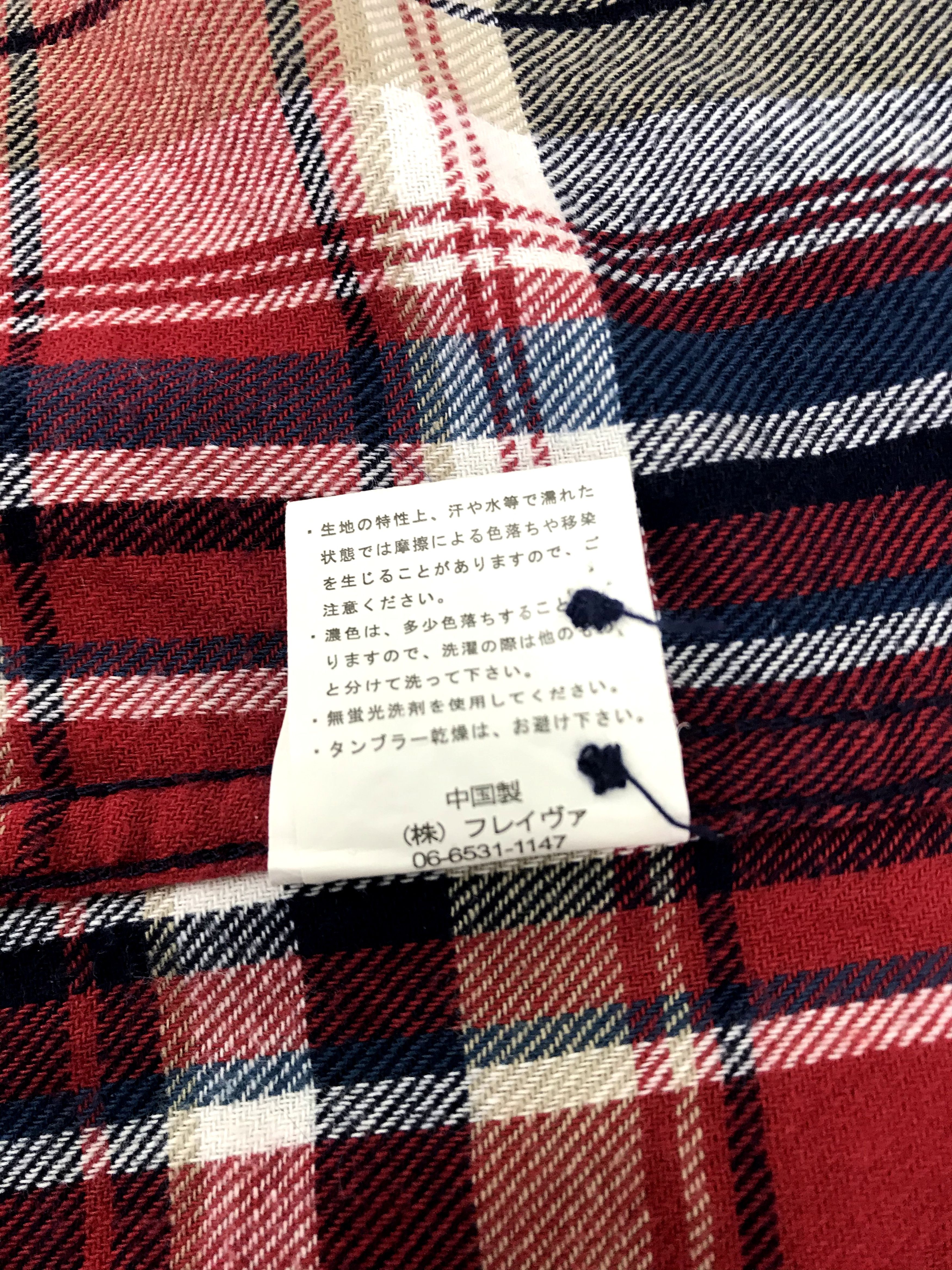 Flannel Vintage Style Roshell Flannel Shirt Shadow Plaid Check Size US L / EU 52-54 / 3 - 8 Thumbnail