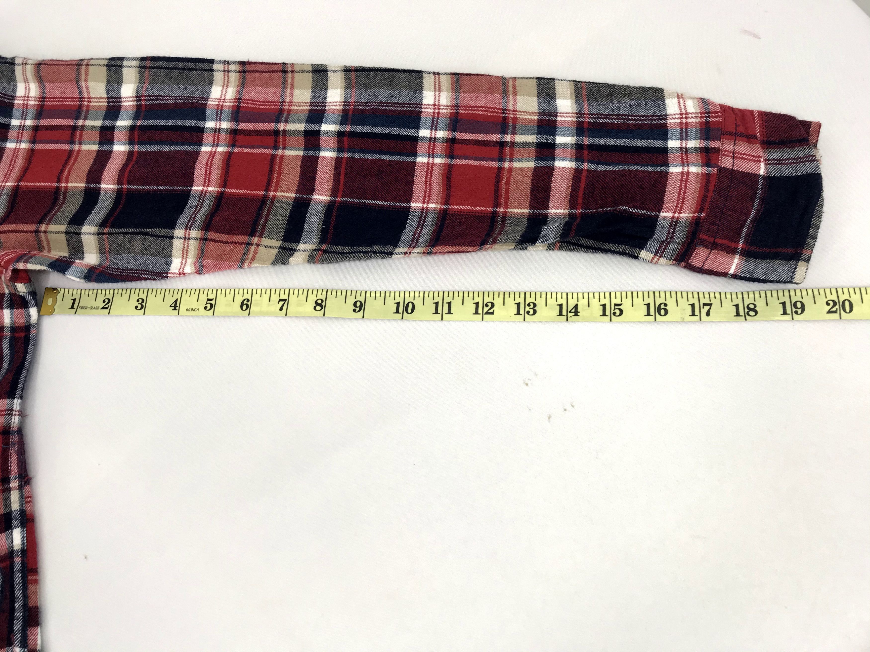 Flannel Vintage Style Roshell Flannel Shirt Shadow Plaid Check Size US L / EU 52-54 / 3 - 11 Thumbnail