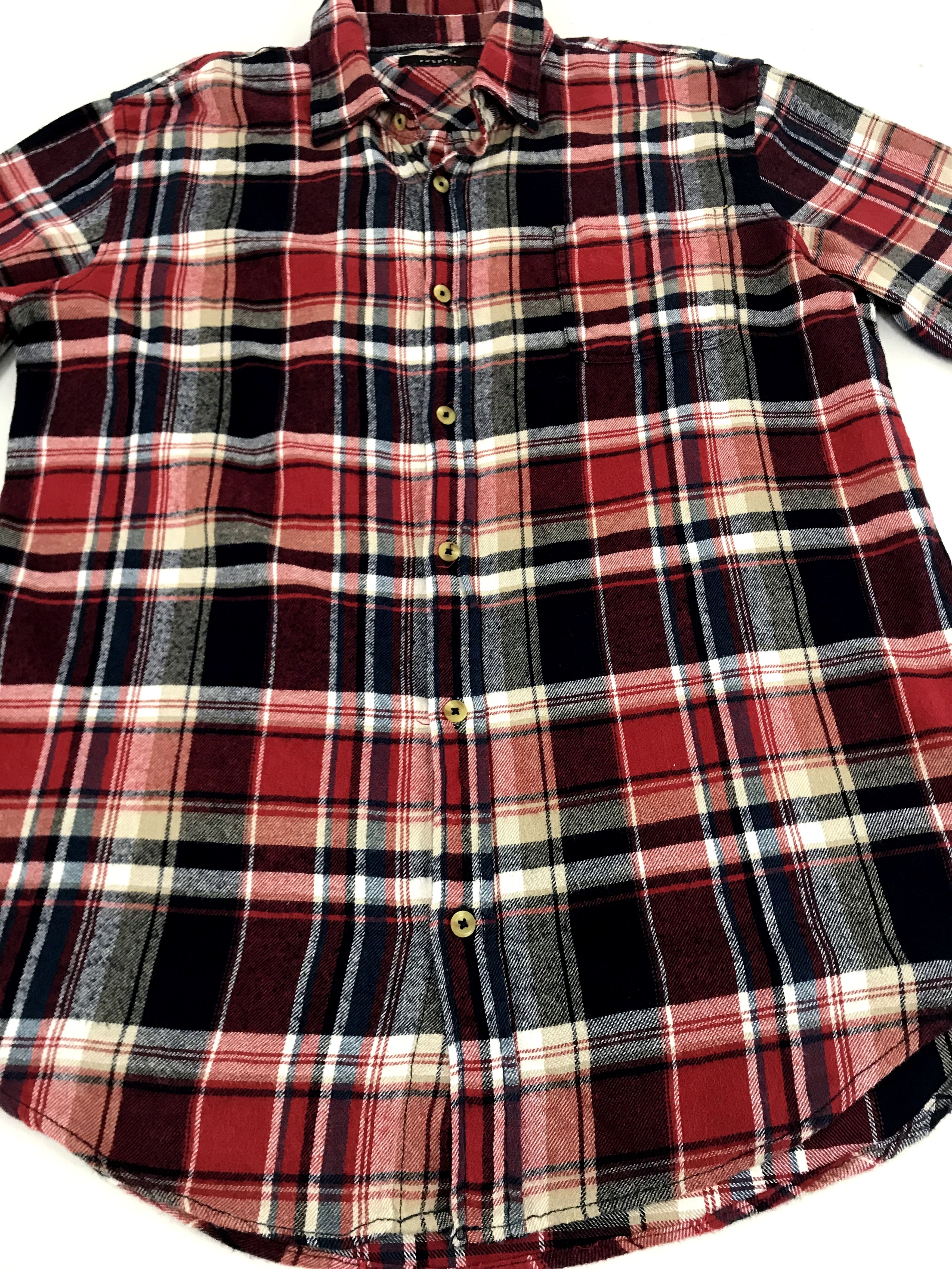 Flannel Vintage Style Roshell Flannel Shirt Shadow Plaid Check Size US L / EU 52-54 / 3 - 3 Thumbnail