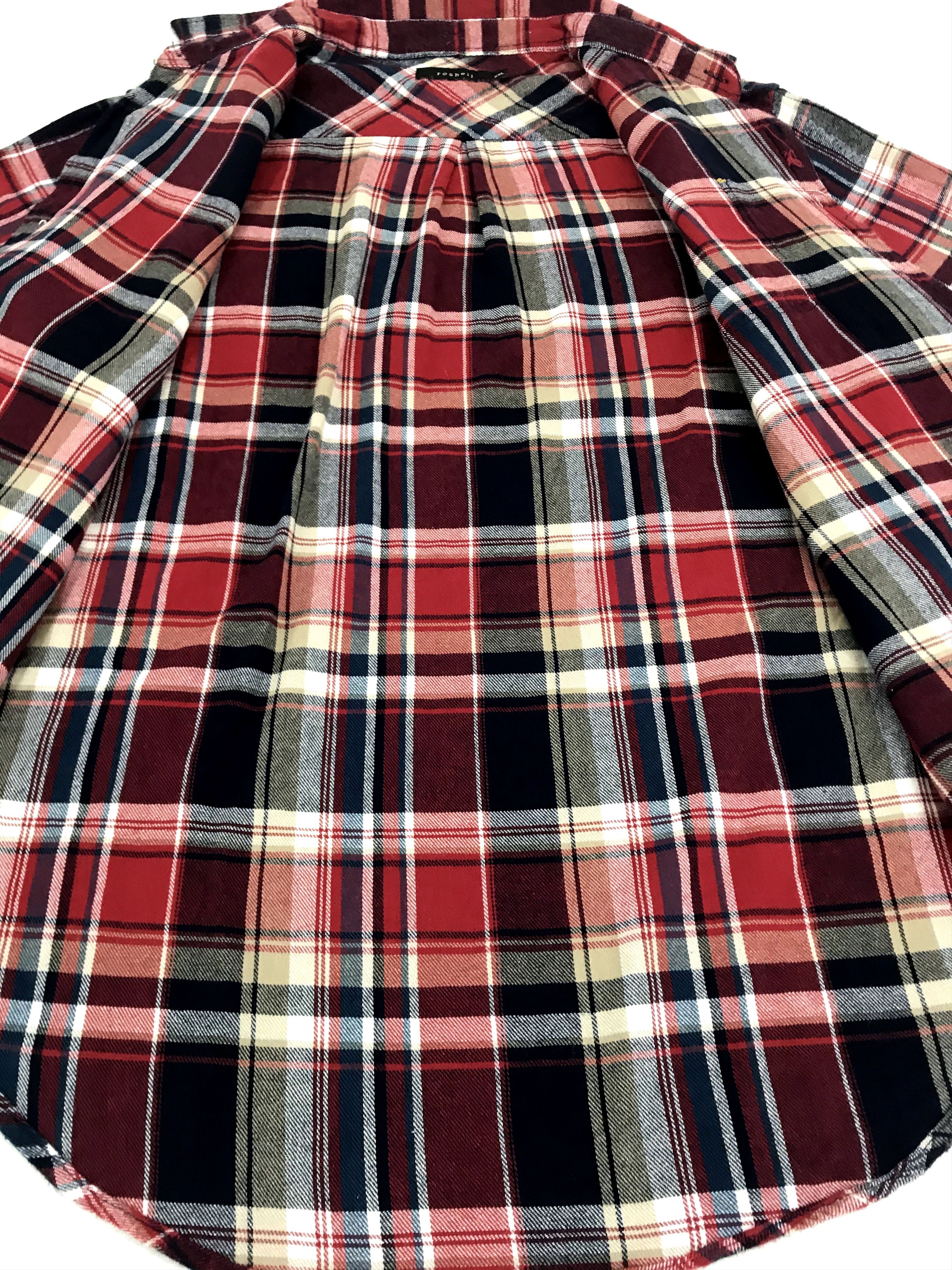 Flannel Vintage Style Roshell Flannel Shirt Shadow Plaid Check Size US L / EU 52-54 / 3 - 5 Thumbnail