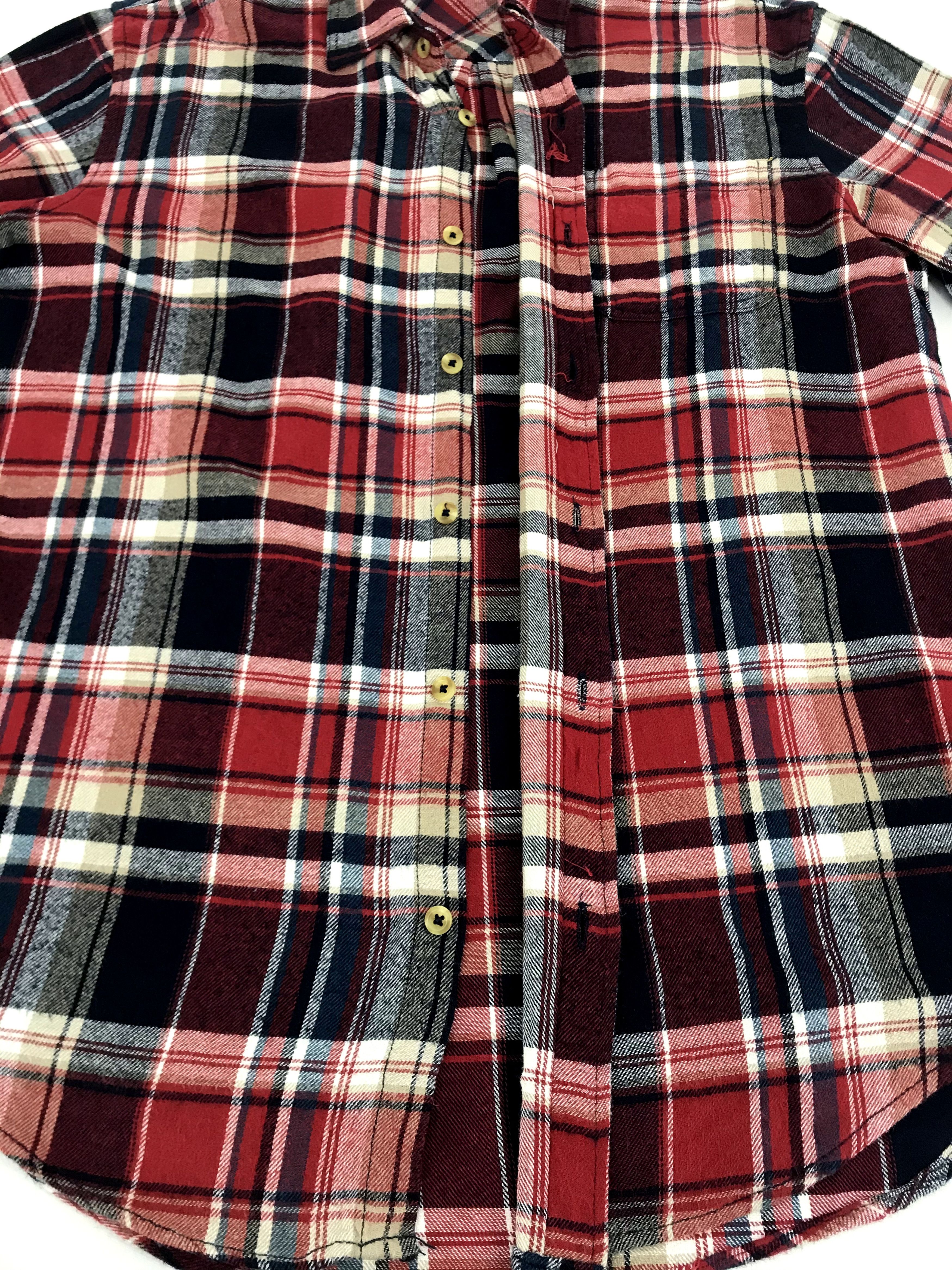 Flannel Vintage Style Roshell Flannel Shirt Shadow Plaid Check Size US L / EU 52-54 / 3 - 4 Thumbnail