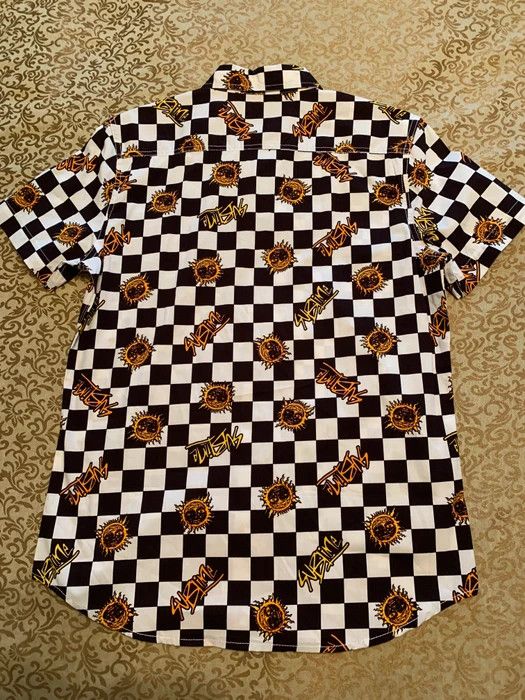 Band Tees × Sublime Deadstock Sublime Sun Checkered Retro Style Button Up Shirt Size US M / EU 48-50 / 2 - 6 Thumbnail