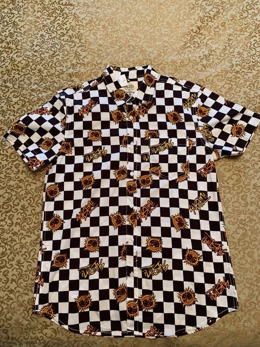Band Tees × Sublime Deadstock Sublime Sun Checkered Retro Style Button Up Shirt Size US M / EU 48-50 / 2 - 1 Thumbnail
