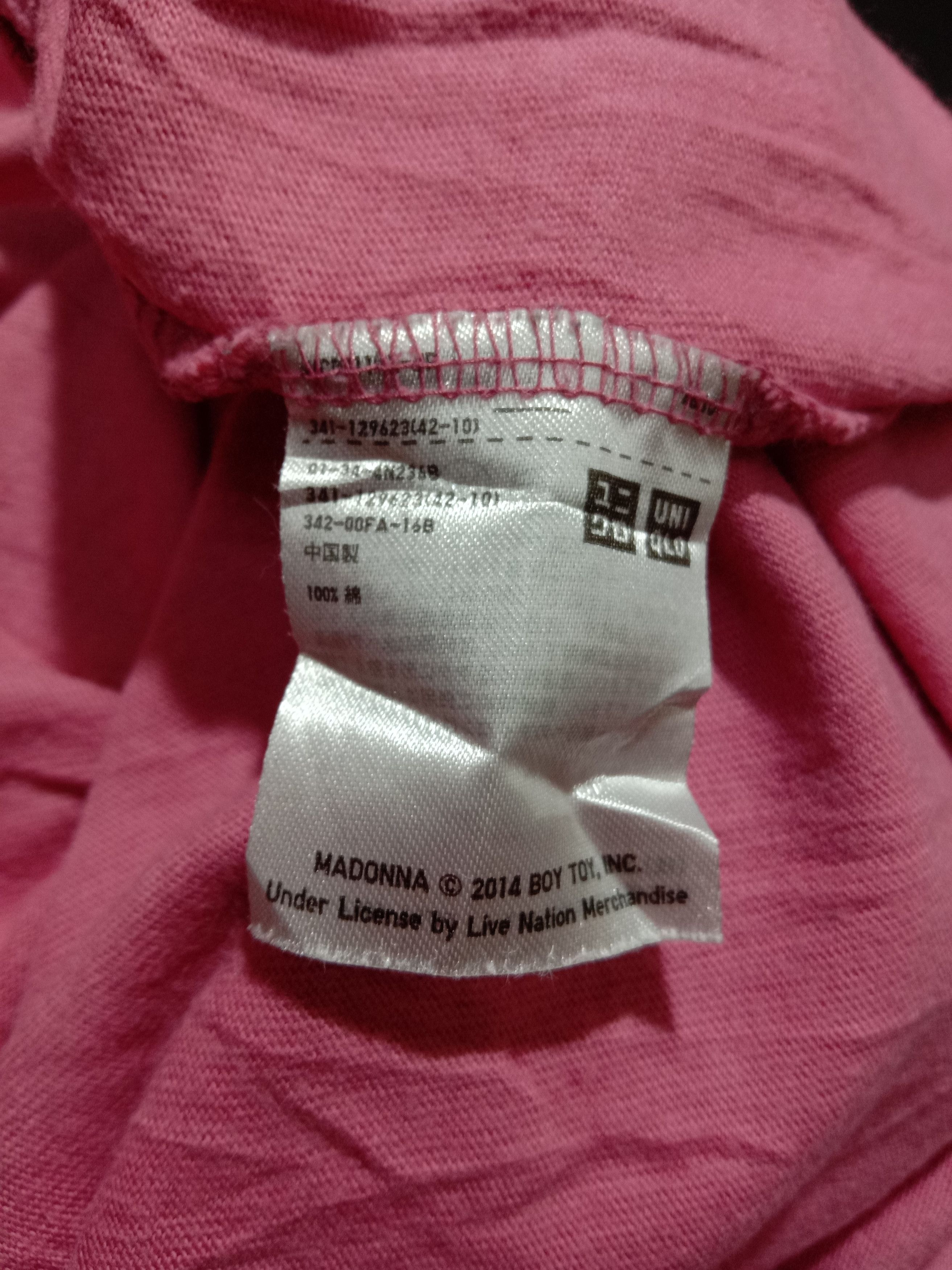 Band Tees Madonna 1987 World Tour Pink Tee by Uniqlo Size L / US 10 / IT 46 - 5 Thumbnail