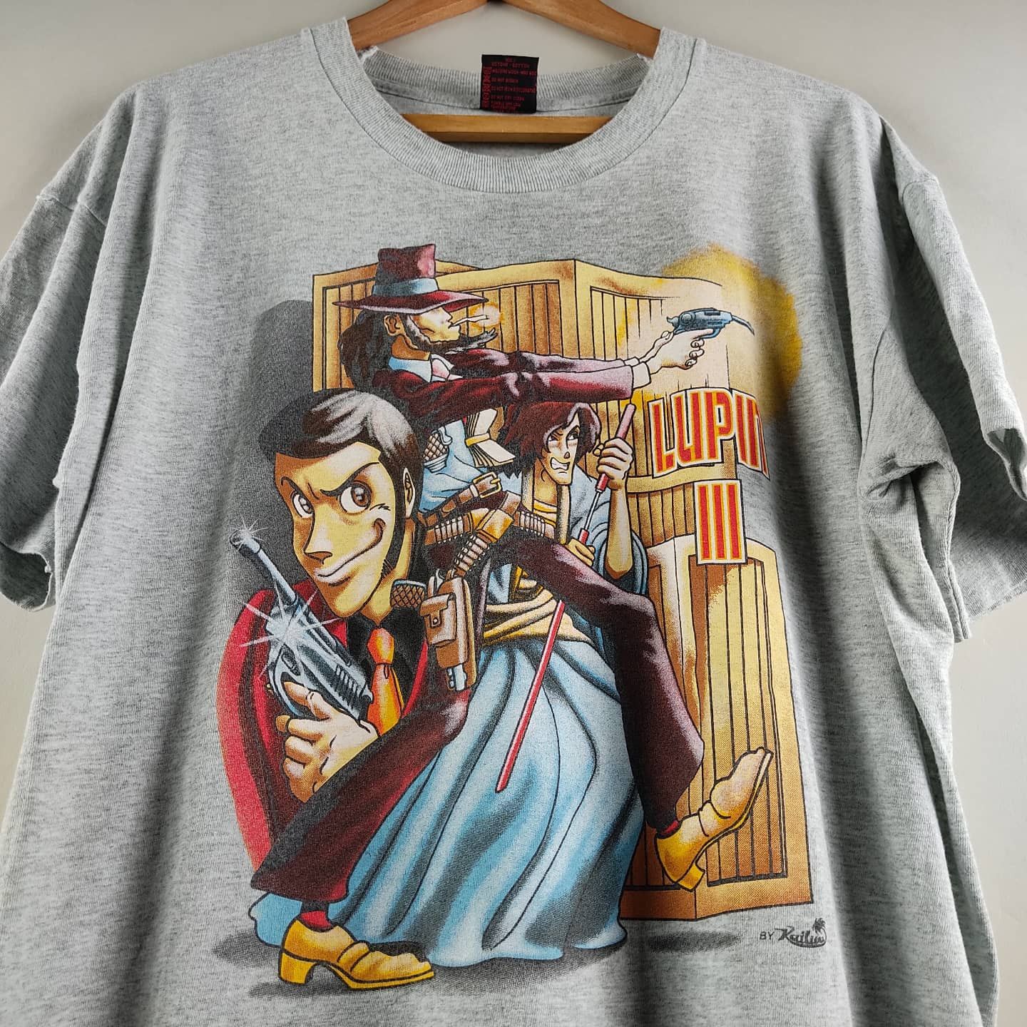 Anime × Vintage 90's Lupin The Third III Castle of Cagliostro Size US L / EU 52-54 / 3 - 2 Thumbnail