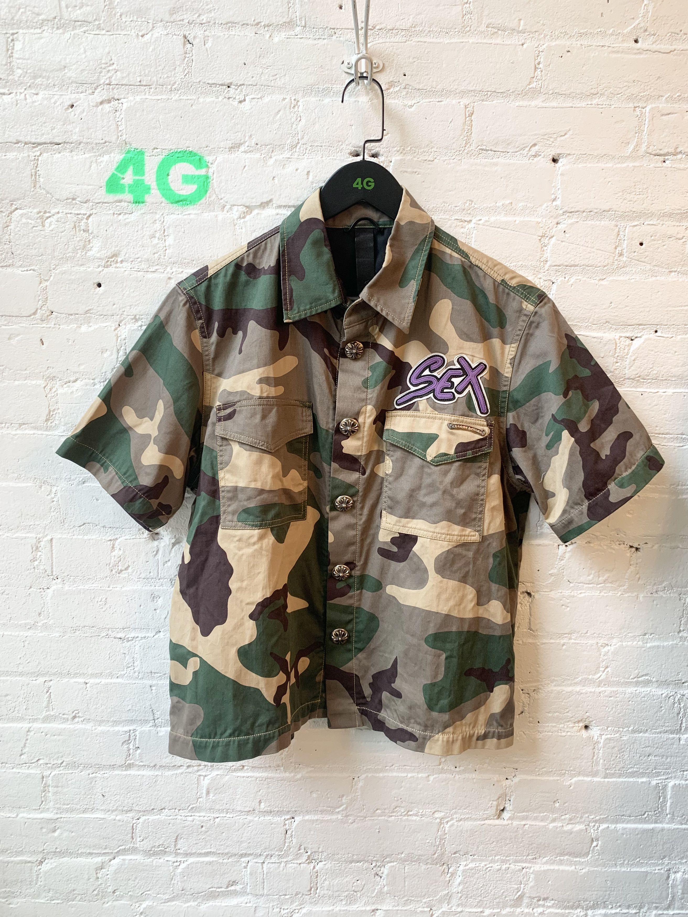 Chrome Hearts Chrome Hearts Matty Boy Camo Sex Snap Up Shirt Size US M / EU 48-50 / 2 - 1 Thumbnail