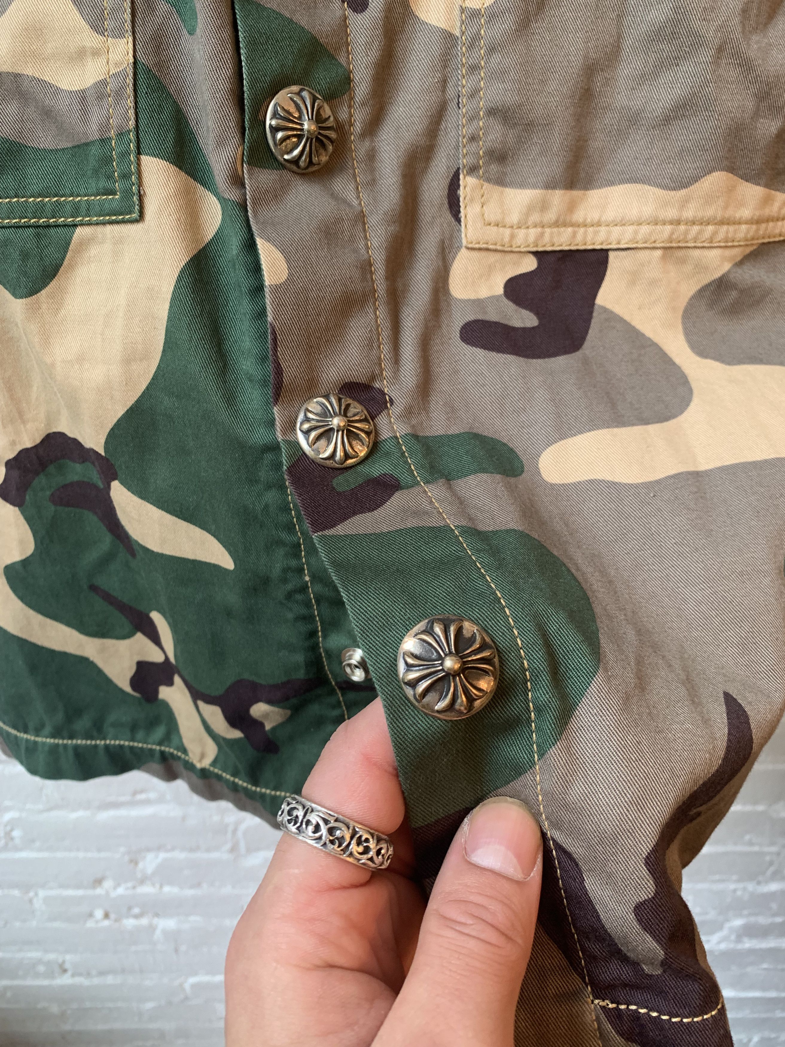Chrome Hearts Chrome Hearts Matty Boy Camo Sex Snap Up Shirt Size US M / EU 48-50 / 2 - 3 Thumbnail
