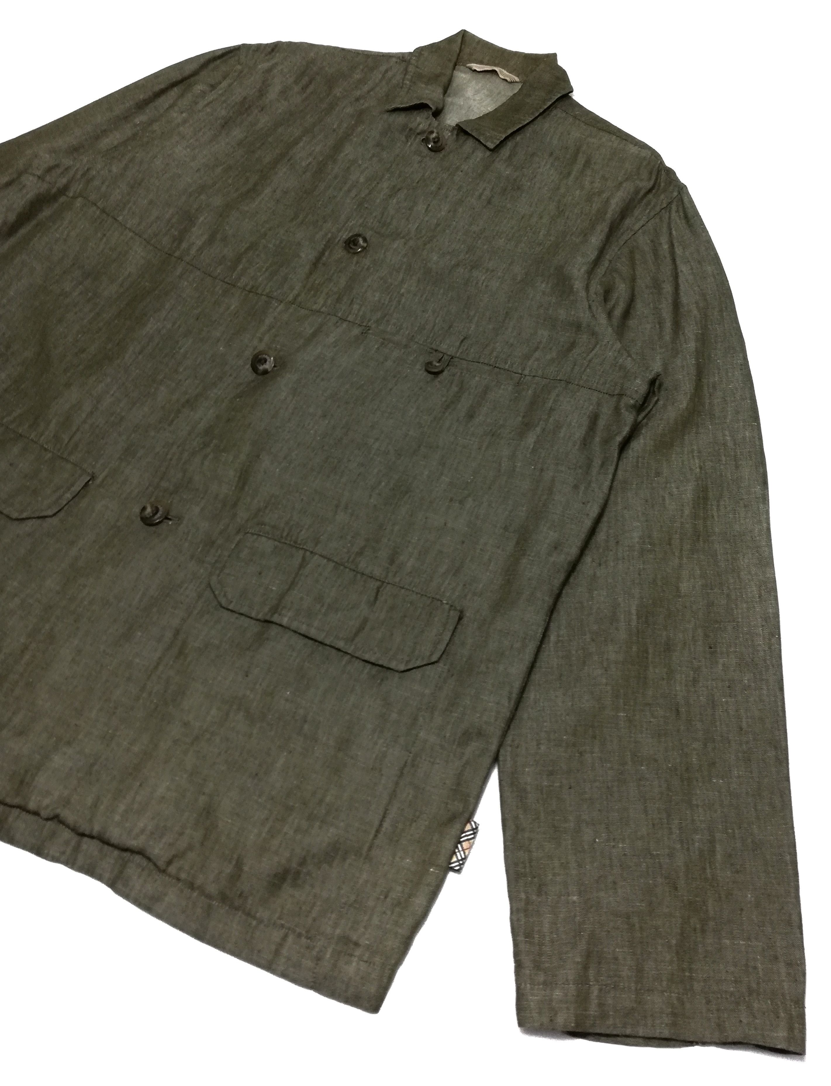 Burberry × Vintage 🔥Burberry London Workers Button Ups Jacket Cotton🔥 Size US L / EU 52-54 / 3 - 4 Thumbnail