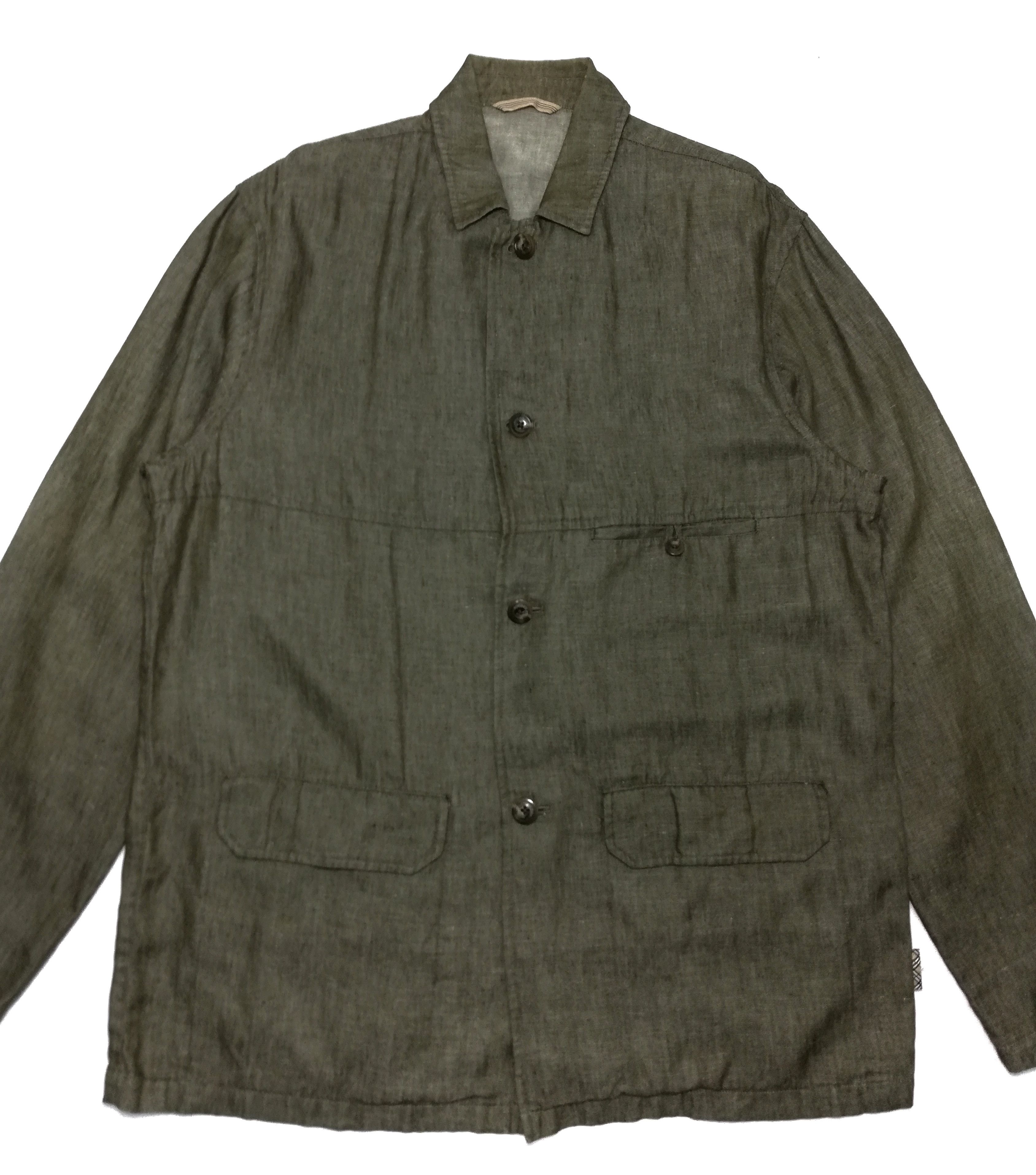 Burberry × Vintage 🔥Burberry London Workers Button Ups Jacket Cotton🔥 Size US L / EU 52-54 / 3 - 2 Thumbnail