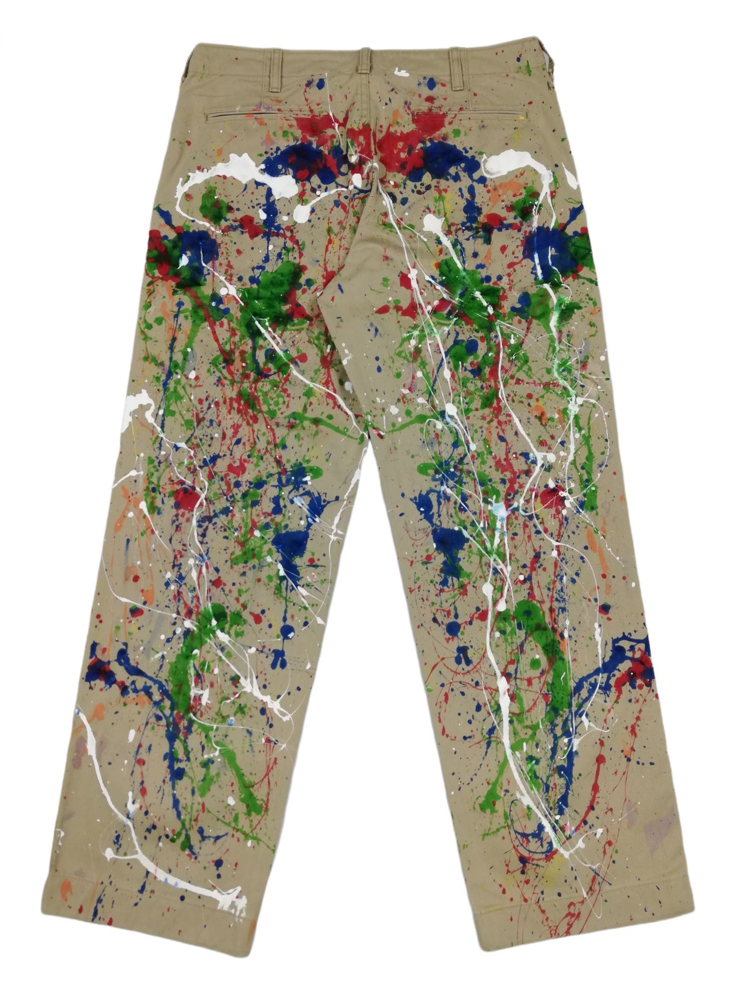 Comme des Garcons Homme Plus custom painted Iconic 2011 Paint Splattered Painter Pants Size US 32 / EU 48 - 11 Thumbnail
