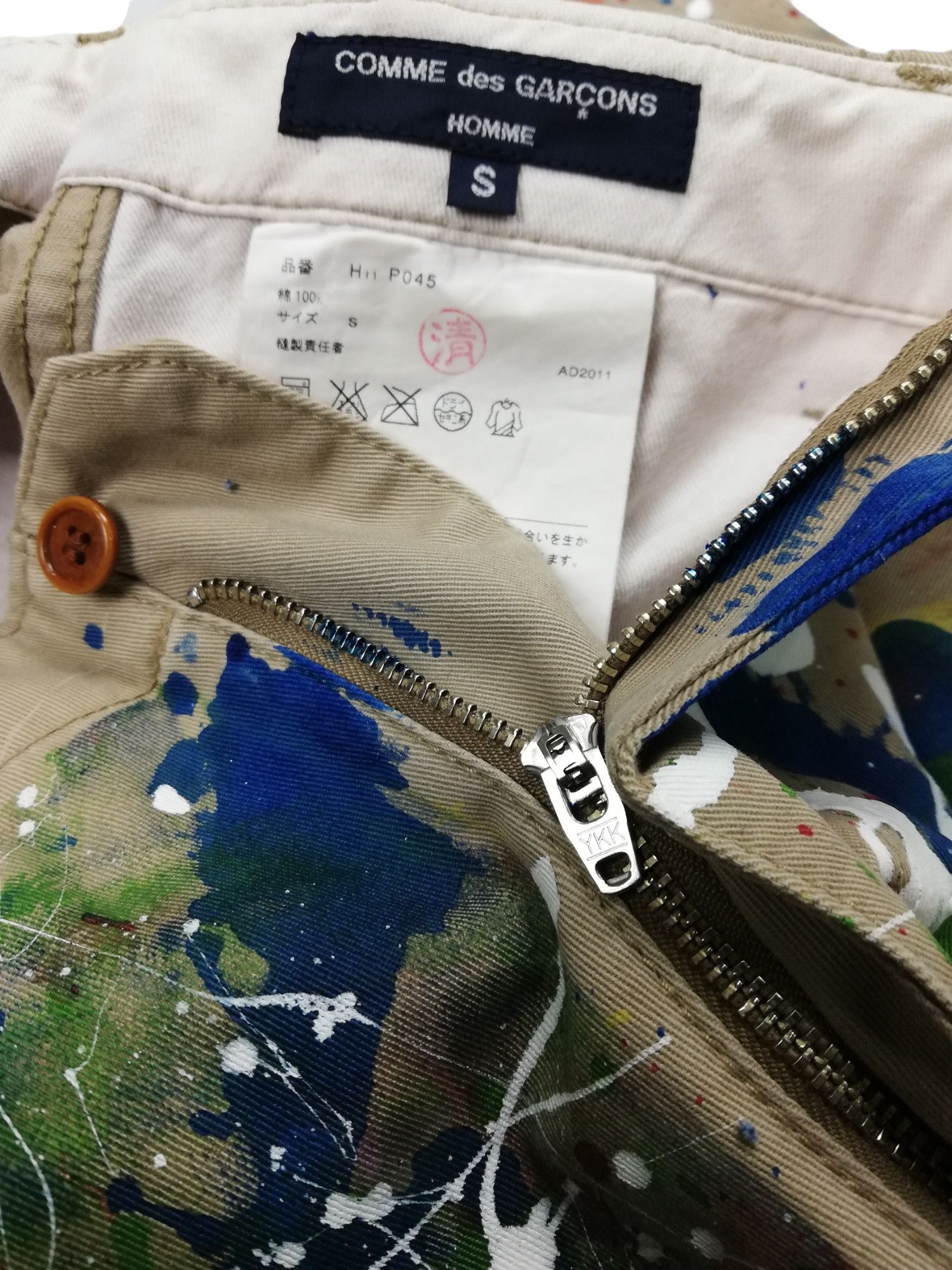 Comme des Garcons Homme Plus custom painted Iconic 2011 Paint Splattered Painter Pants Size US 32 / EU 48 - 10 Thumbnail