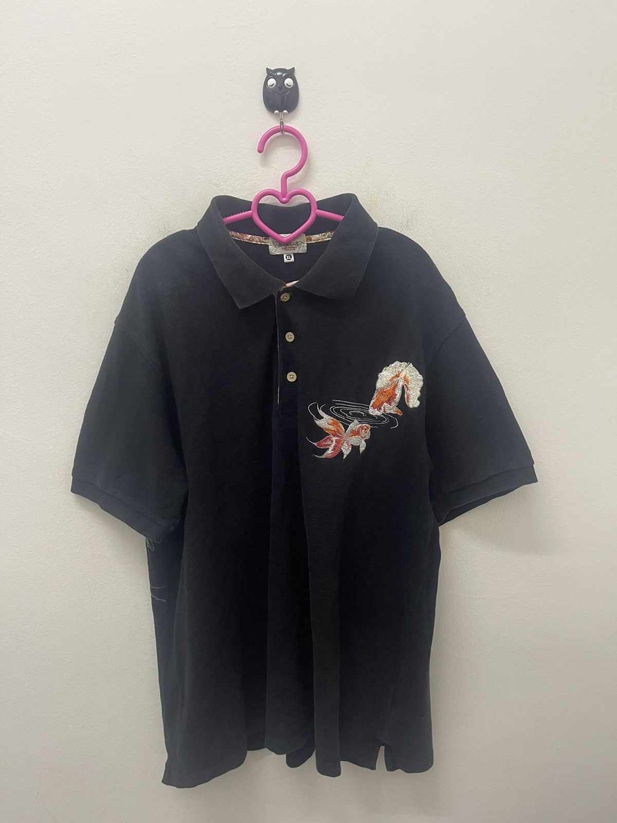 Karakuri Tamashii Rare Vintage KARAKURI TAMASHI Embroidered Polo Size US XL / EU 56 / 4 - 3 Thumbnail