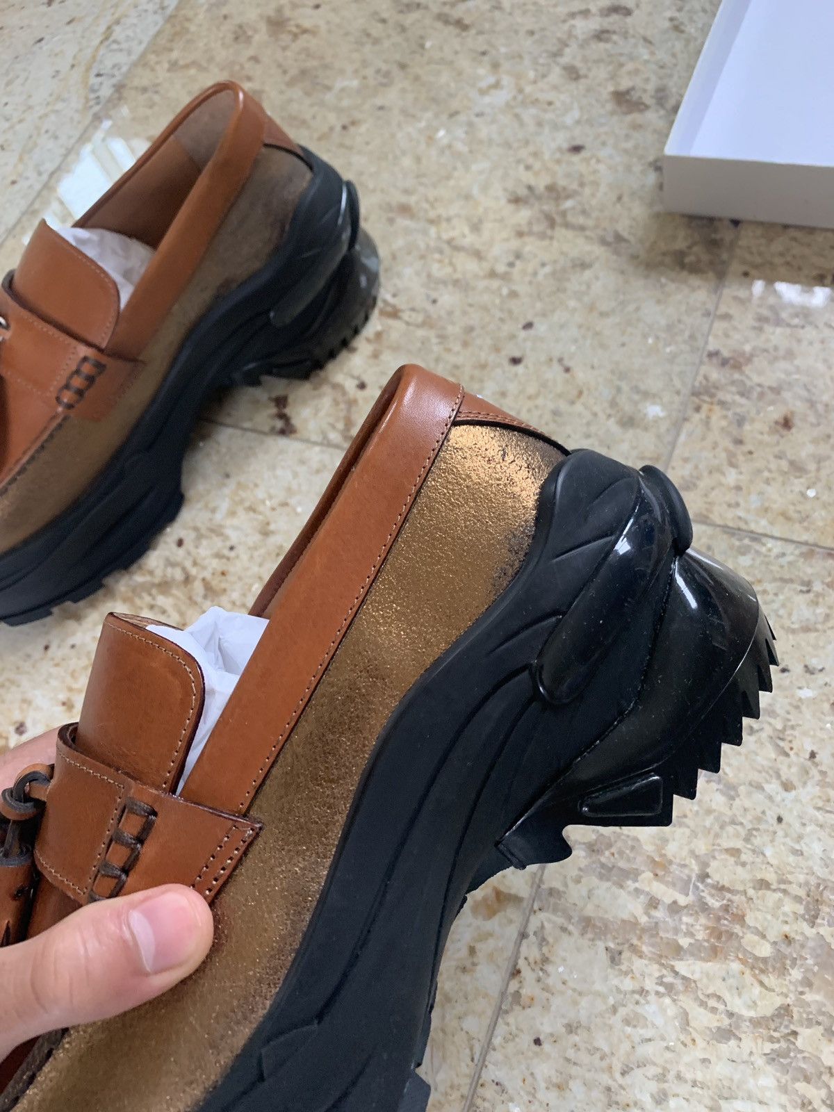 Maison Margiela Hiking Sole Boots in Cognac Size US 7 / EU 40 - 9 Thumbnail