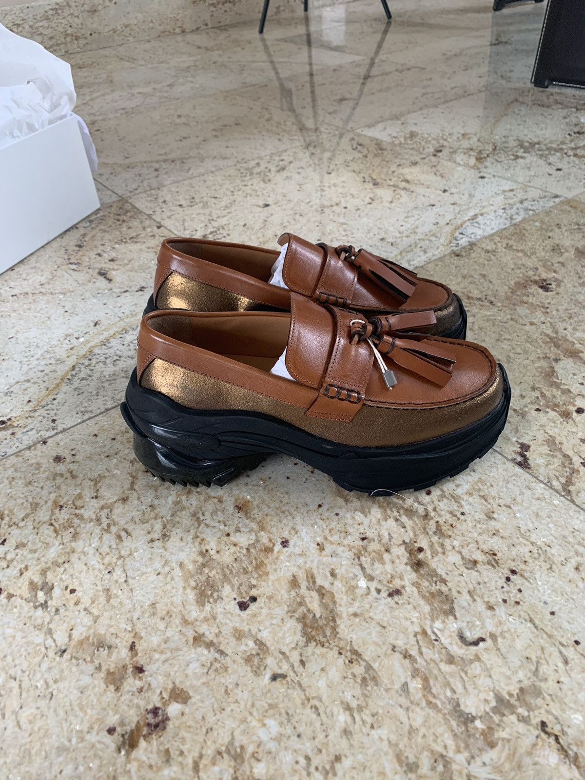 Maison Margiela Hiking Sole Boots in Cognac Size US 7 / EU 40 - 14 Thumbnail