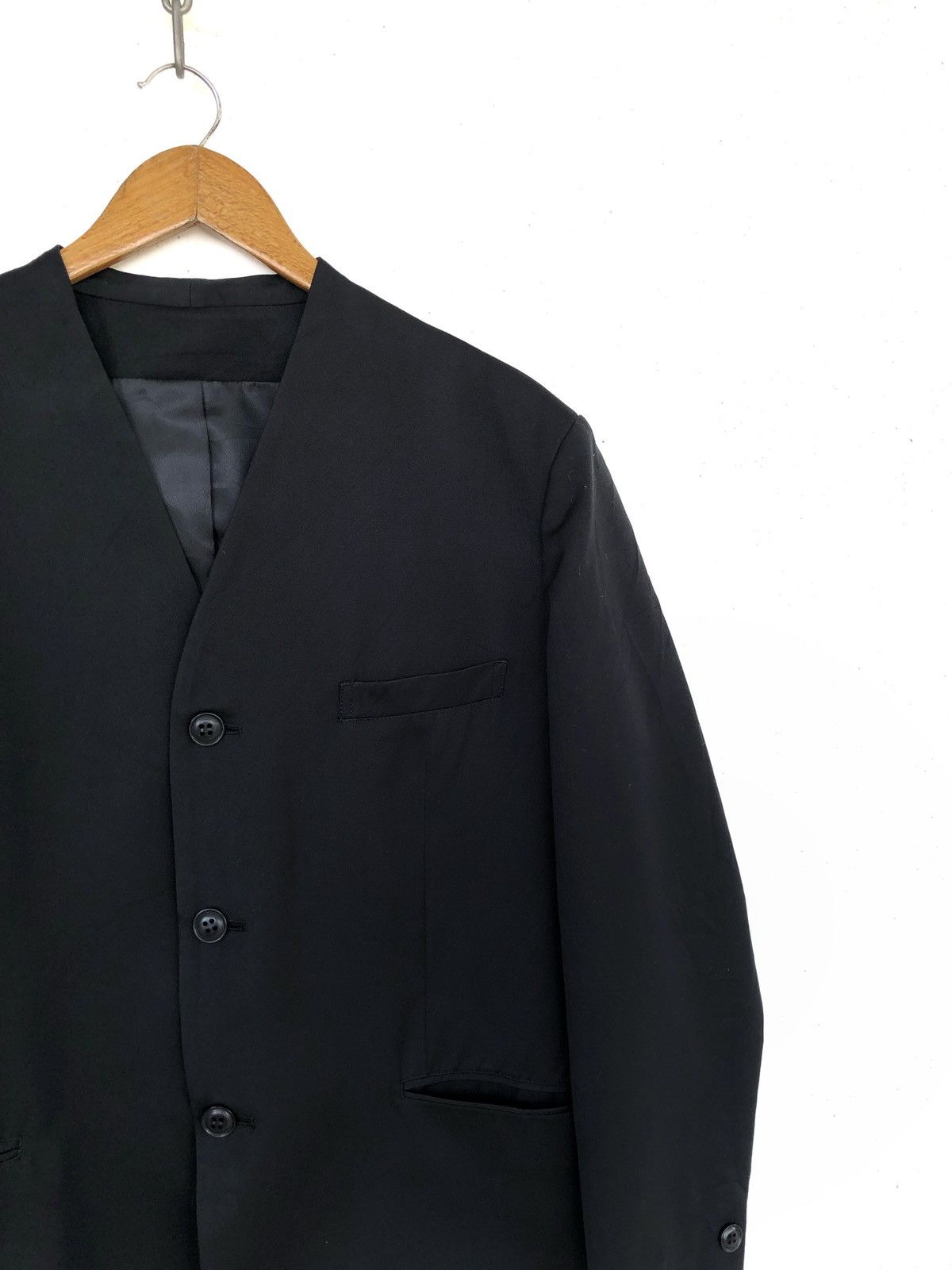 Yohji Yamamoto OG Yohji Workshop Minimal Mandarin Collar Jacket Size US M / EU 48-50 / 2 - 3 Thumbnail