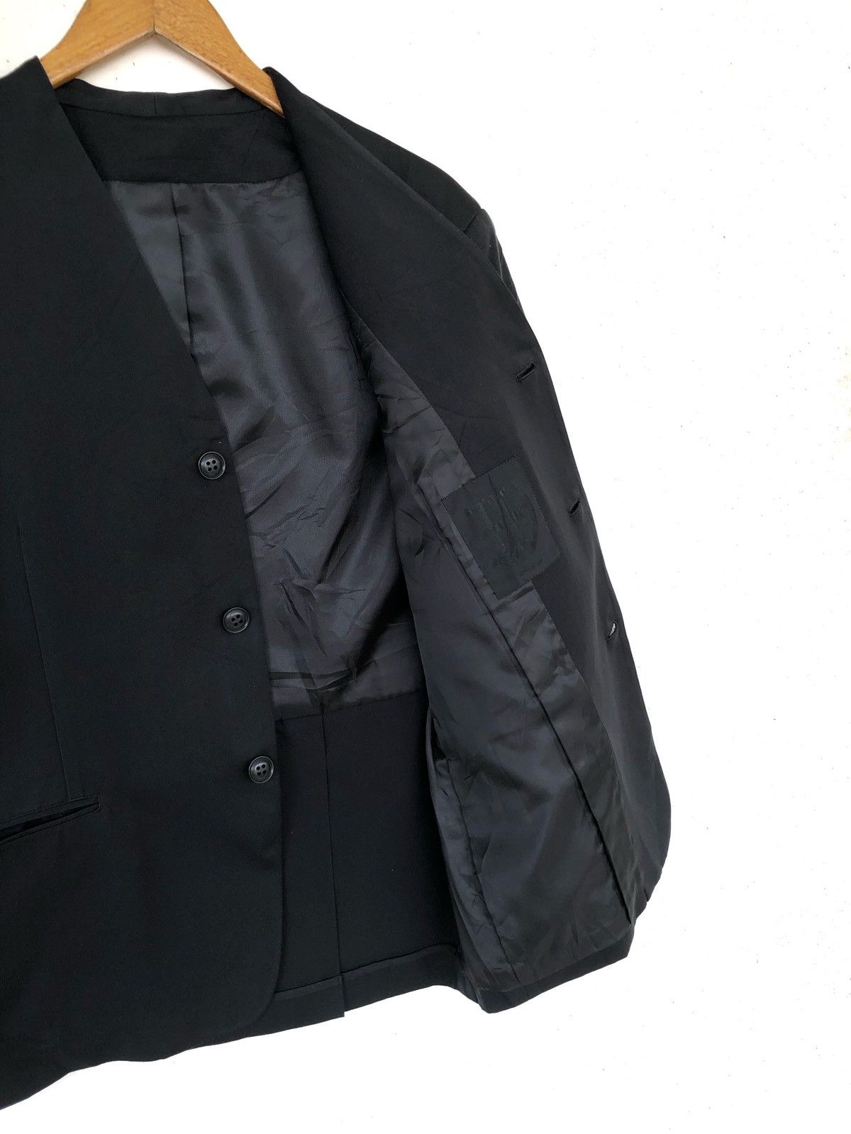 Yohji Yamamoto OG Yohji Workshop Minimal Mandarin Collar Jacket Size US M / EU 48-50 / 2 - 2 Thumbnail