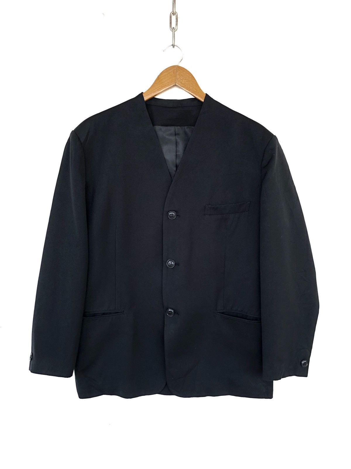 Yohji Yamamoto OG Yohji Workshop Minimal Mandarin Collar Jacket Size US M / EU 48-50 / 2 - 1 Thumbnail