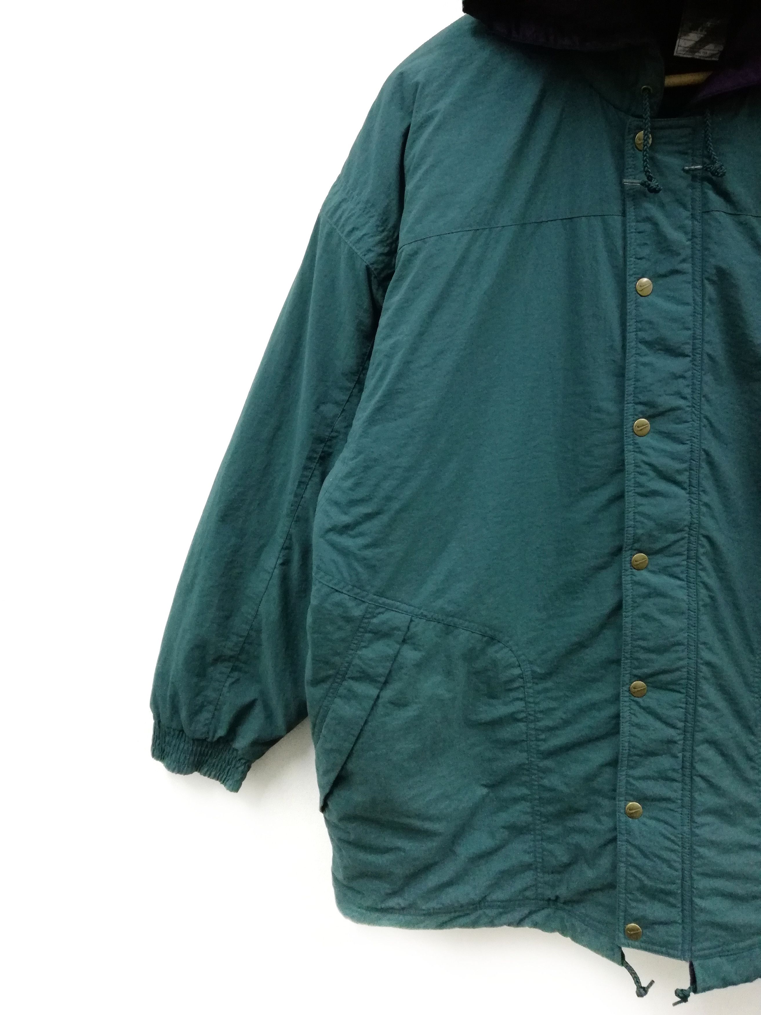 Nike × Vintage Vintage Nike Swoosh Bench Overcoat Parka Jacket Size US L / EU 52-54 / 3 - 5 Thumbnail