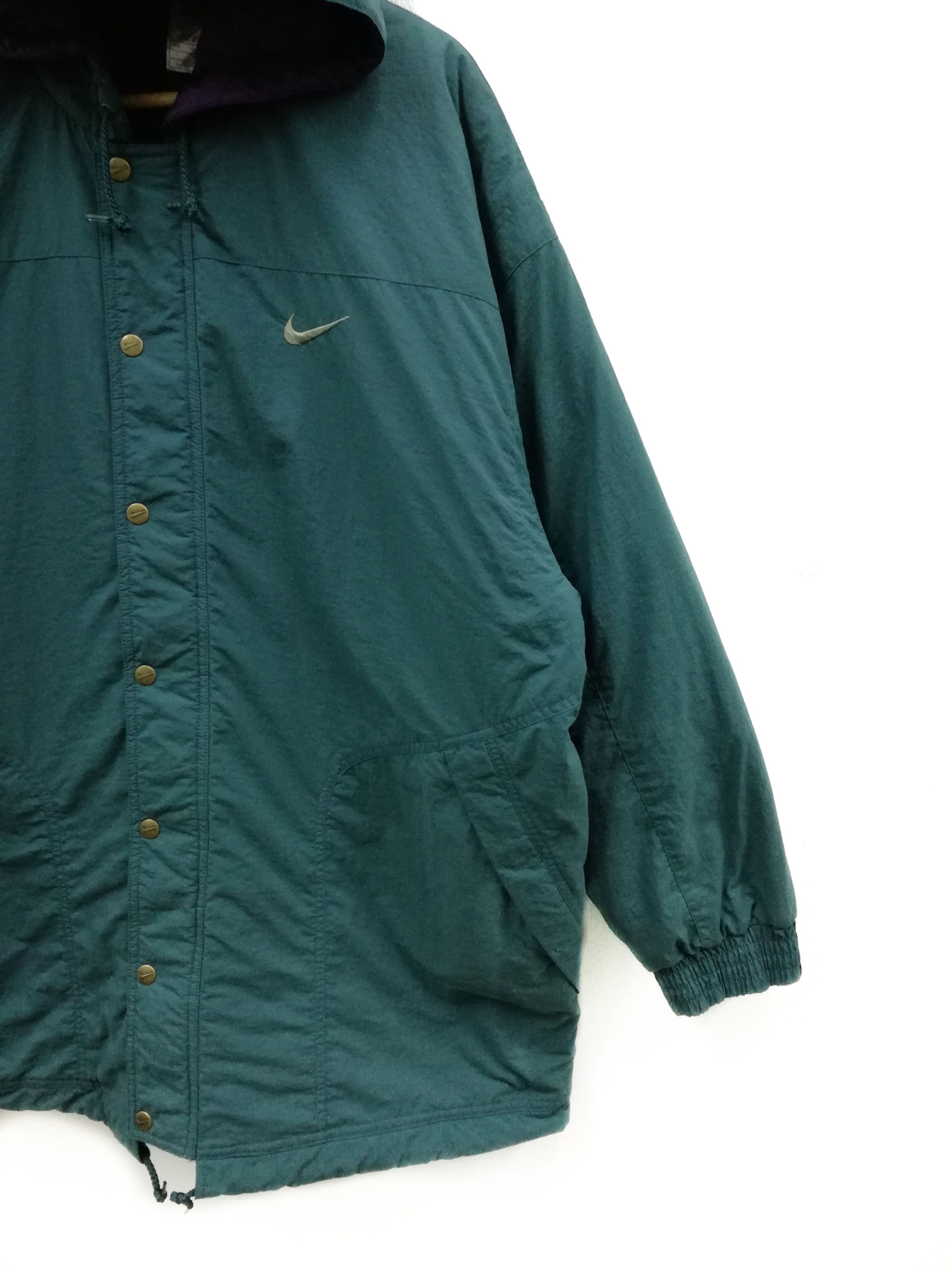 Nike × Vintage Vintage Nike Swoosh Bench Overcoat Parka Jacket Size US L / EU 52-54 / 3 - 4 Thumbnail