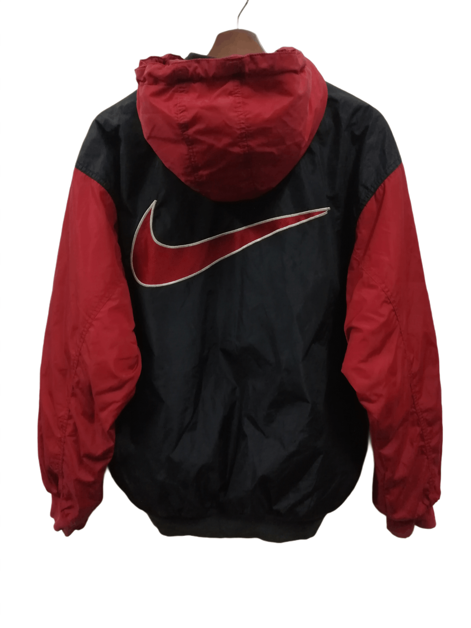 Vintage 90s Nike Big Logo Hoodie Varsity Jacket