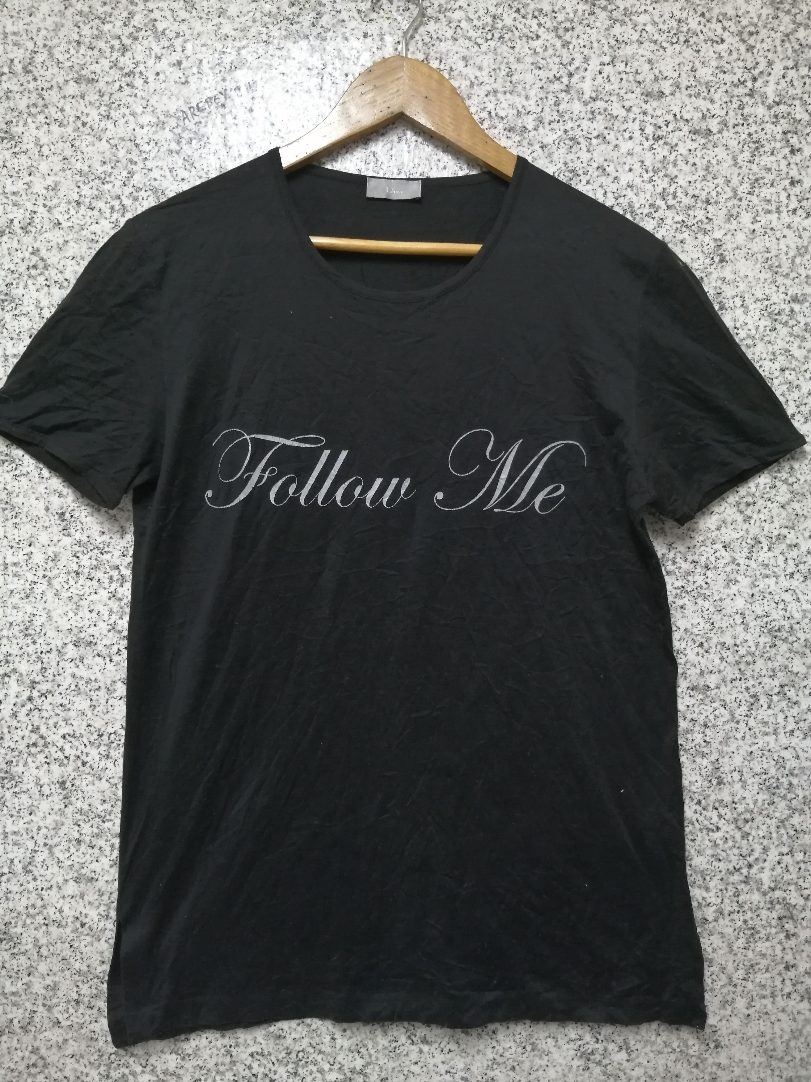 Vintage SS2003 Dior By Hedi Slimane ‘Follow Me’ Silhouette Vest T Shirt Size M