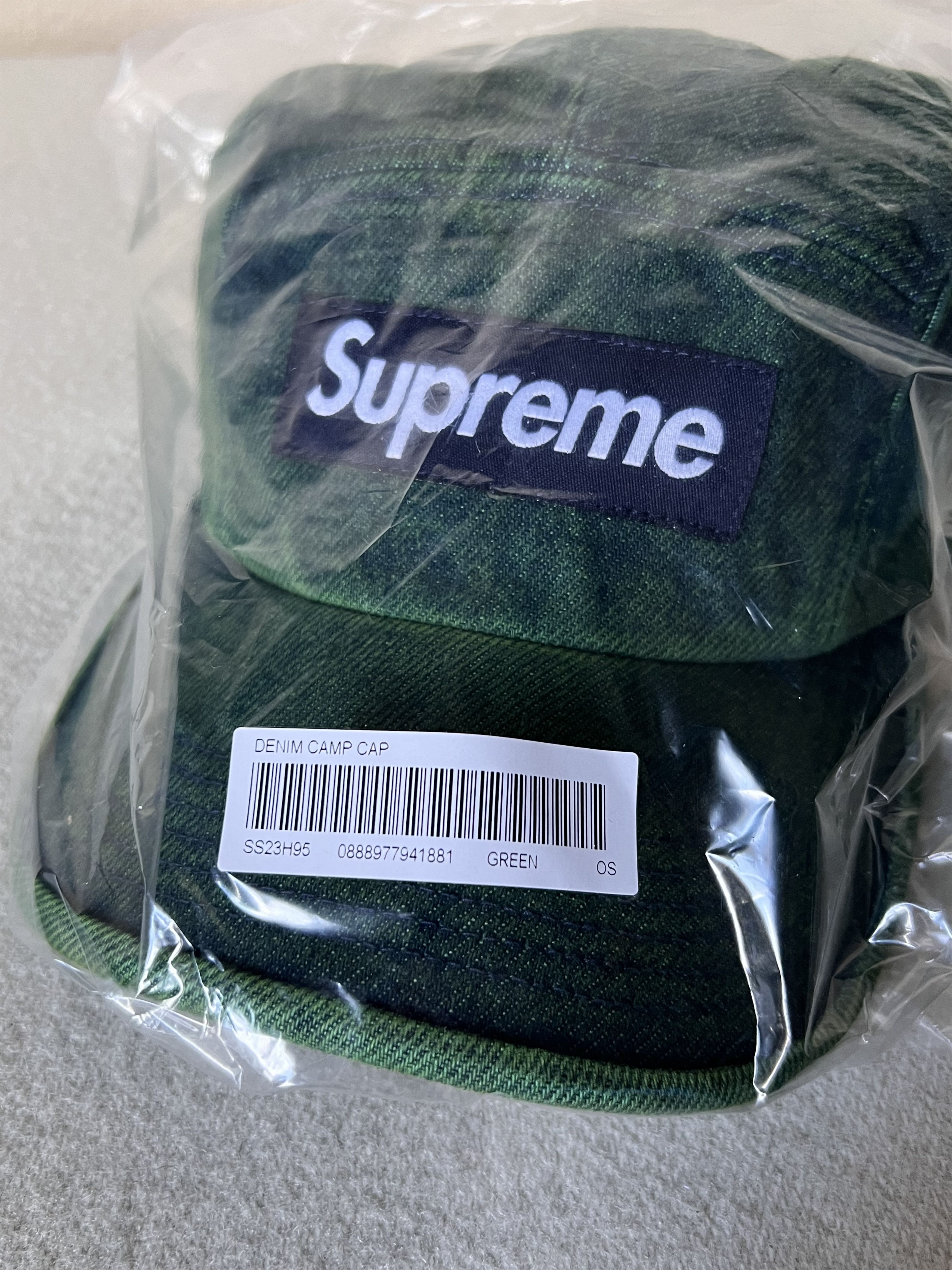 Supreme Supreme Denim Camp Cap in Green Size ONE SIZE - 3 Thumbnail