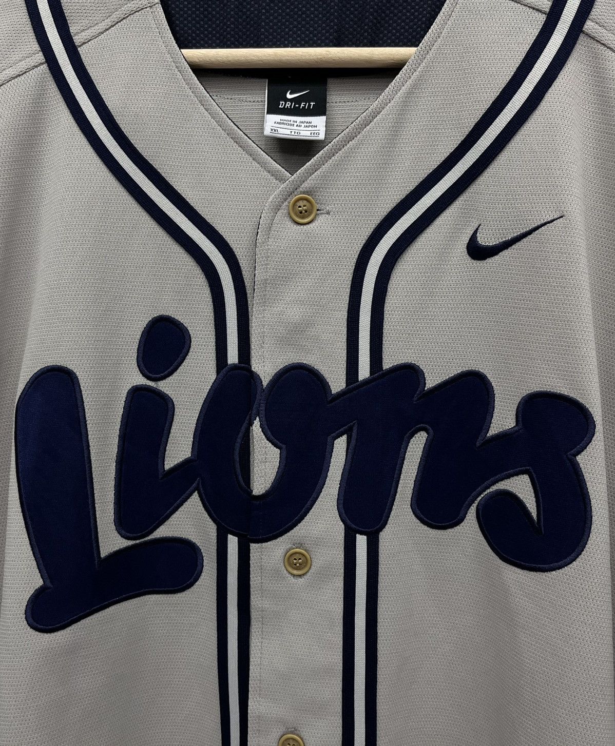 Nike VINTAGE NIKE x LIONS JAPAN BASEBALL TEAM Shirt Size US XL / EU 56 / 4 - 4 Thumbnail