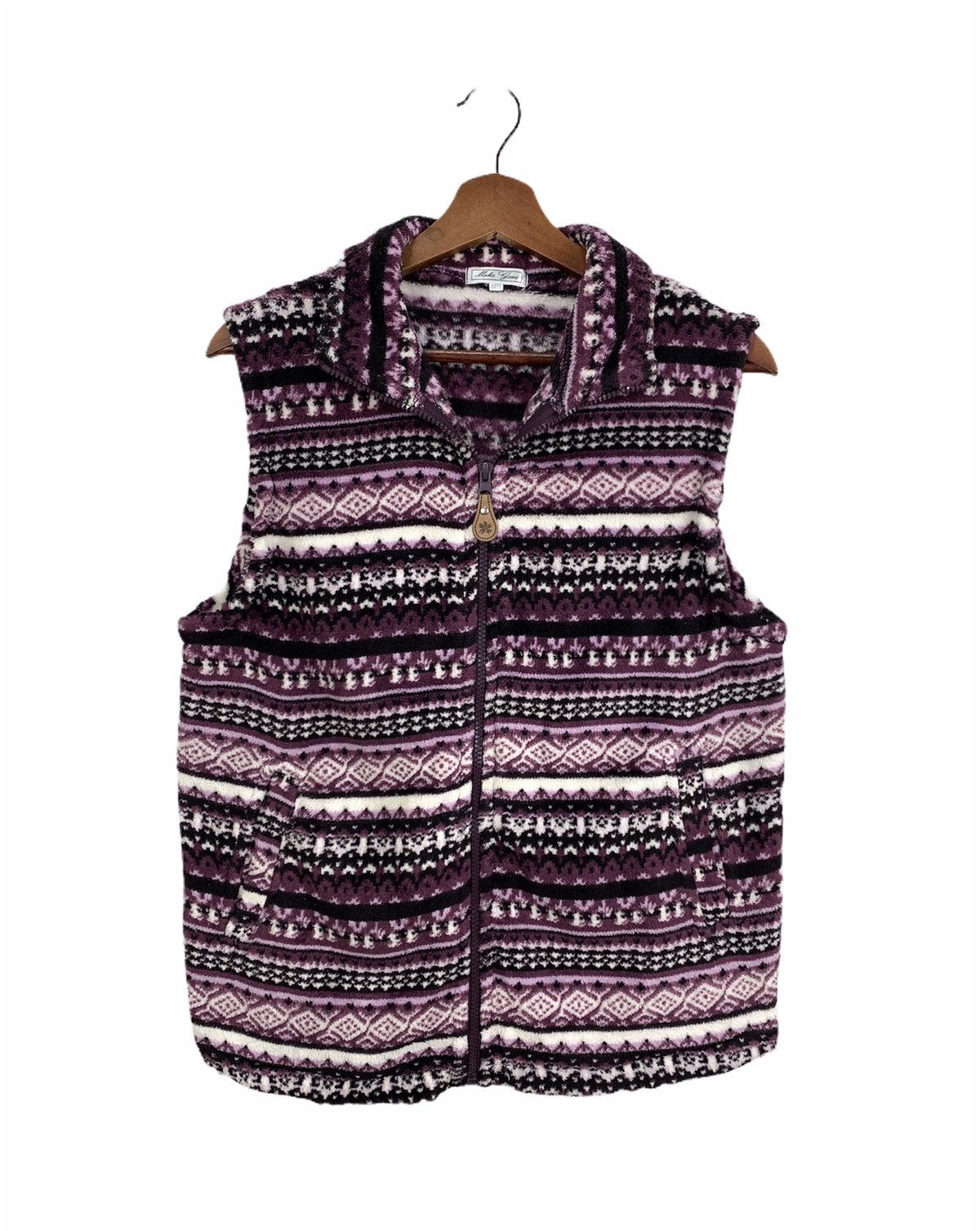 Aztech Mountain MOCKA GIENE Fleece Allover Aztec Navajo Native Vest Jacket Size US M / EU 48-50 / 2 - 1 Thumbnail