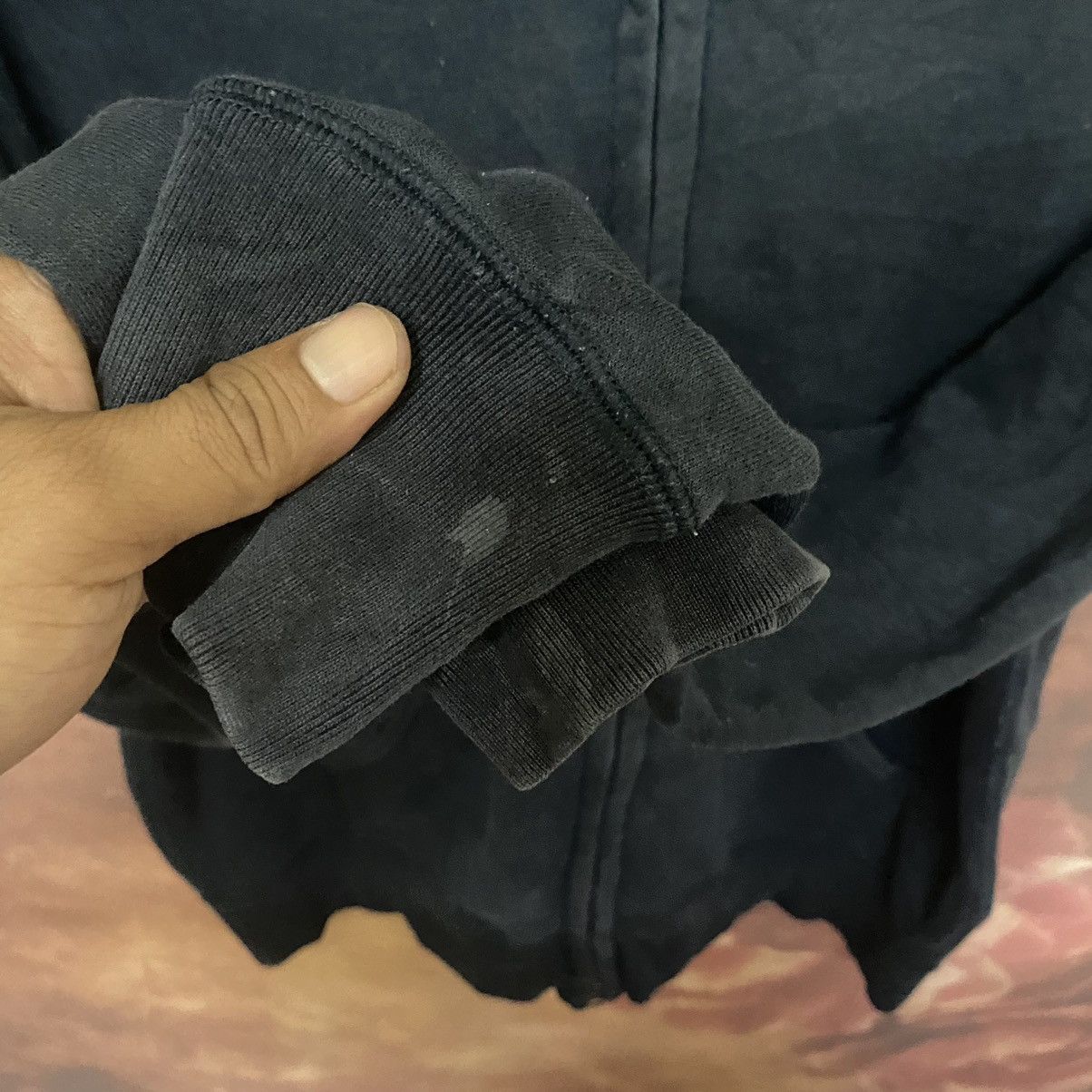 Japanese Brand × Vintage Vintage Japan Uniqlo Faded Black Zipper Hoodies Size US L / EU 52-54 / 3 - 5 Thumbnail