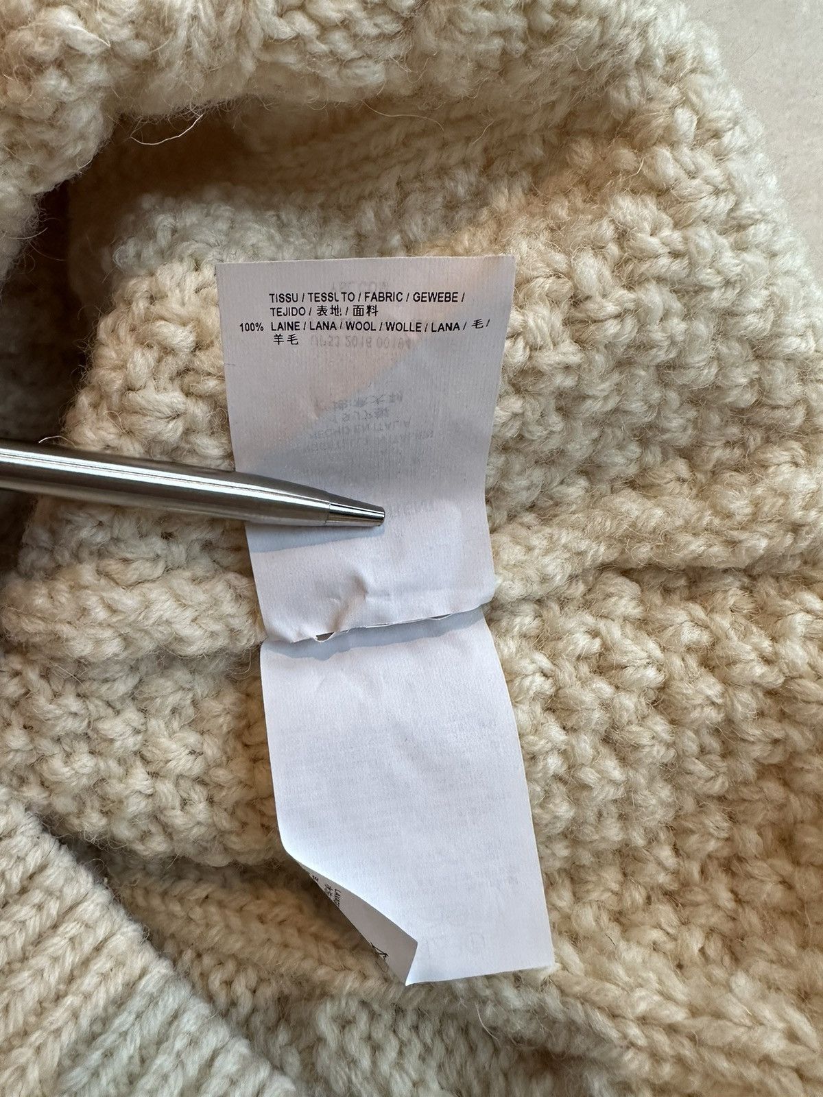Saint Laurent Paris FW16 Saint Laurent Palladium cream cable knit sweater GRAIL Size US L / EU 52-54 / 3 - 19 Thumbnail