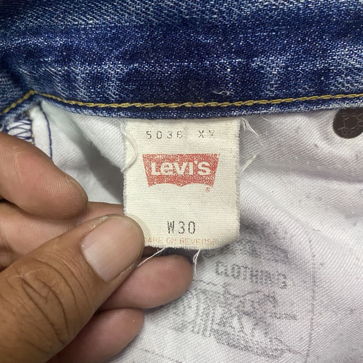 Levi's SELVEDGE🔥Vintage 90s Levis 503B Big E Redline Denim Jeans Size US 29 - 9 Thumbnail