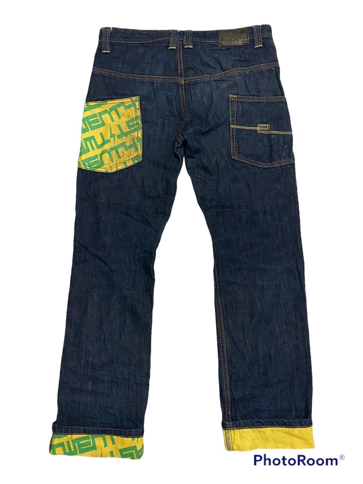 Japanese Brand × Vintage Steals‼️Vintage Japanese Brand Denim Jeans Nice Design Size US 34 / EU 50 - 1 Thumbnail