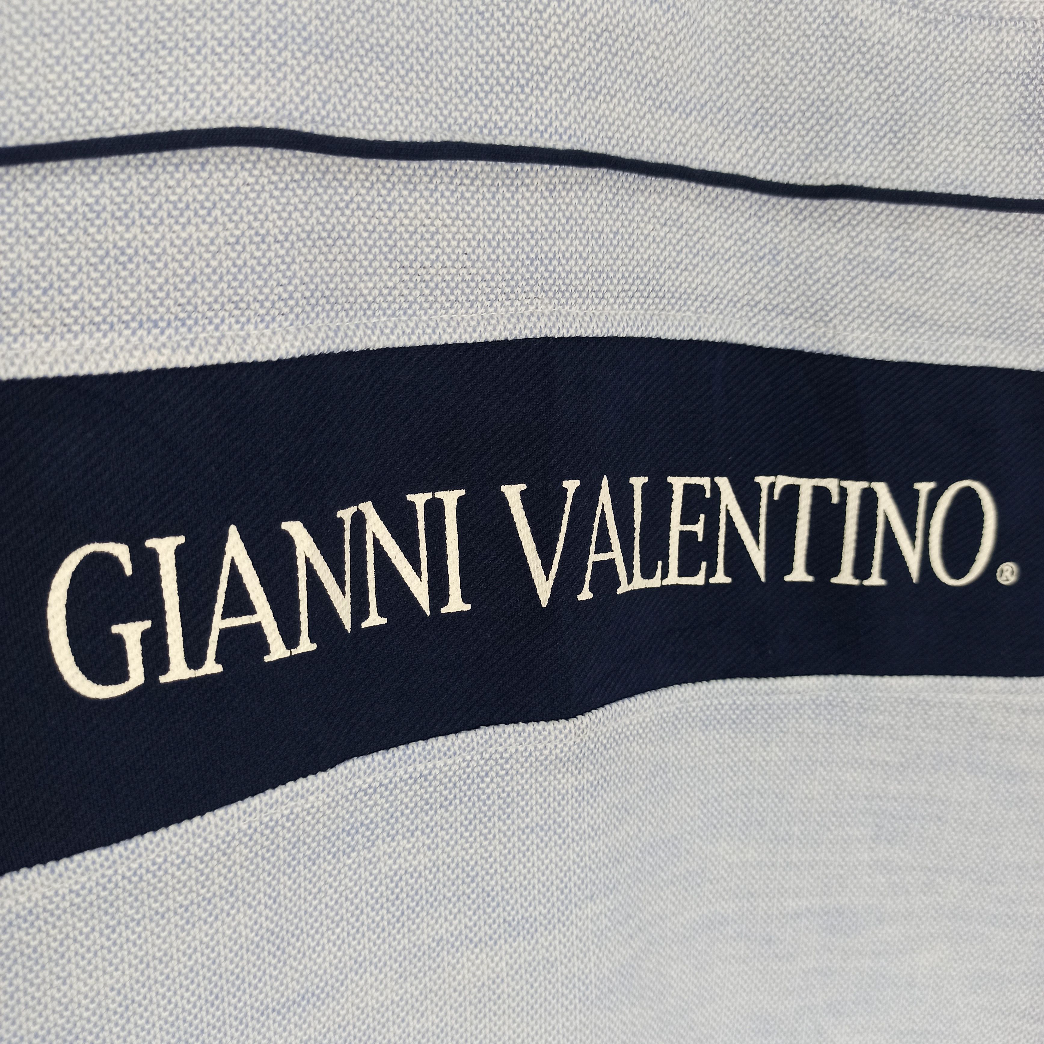 Gianni Valentino Vintage Gianni Valentino Polo Tshirt Size US L / EU 52-54 / 3 - 3 Thumbnail