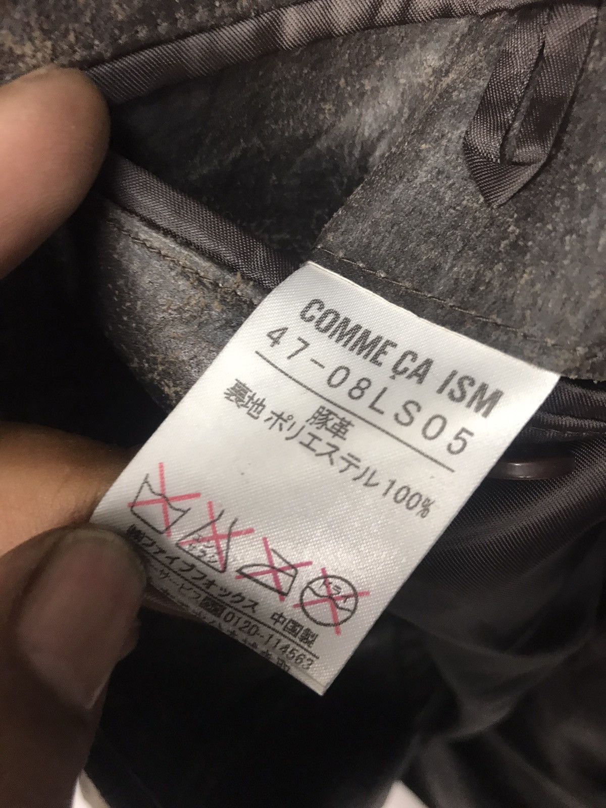 Comme Ca Ism Comme ca ism distressed zipper leather jacket Size US M / EU 48-50 / 2 - 5 Thumbnail