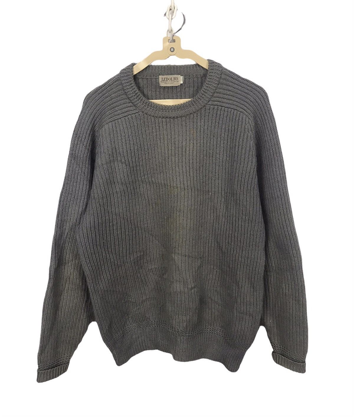 Japanese Brand × Vintage Ledolno distressed wool knit sweatshirt Size US M / EU 48-50 / 2 - 1 Thumbnail
