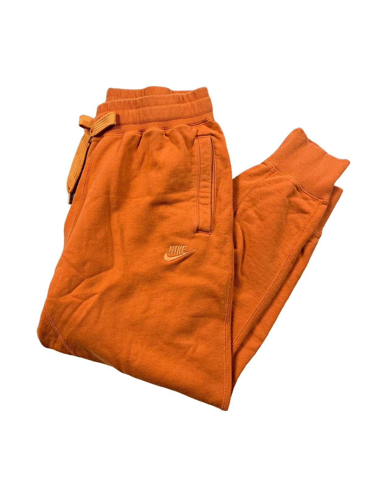 Nike VINTAGE Y2K NIKE ORANGE TONAL EMBROIDERED SWEATPANTS Grailed