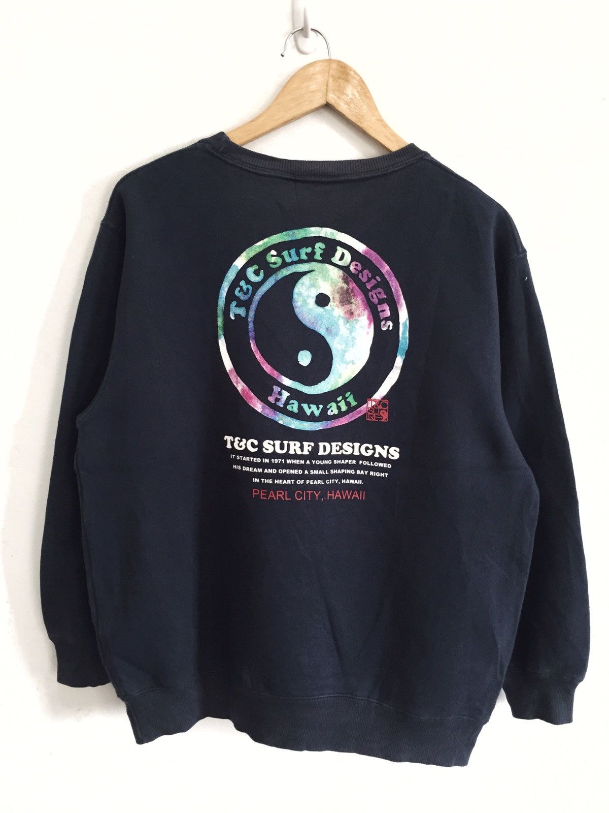 Ron Jon Surf Shop Y2K T&C YinYang ™️ Logo Hawaii Pullover Sweatshirt Size US L / EU 52-54 / 3 - 1 Thumbnail