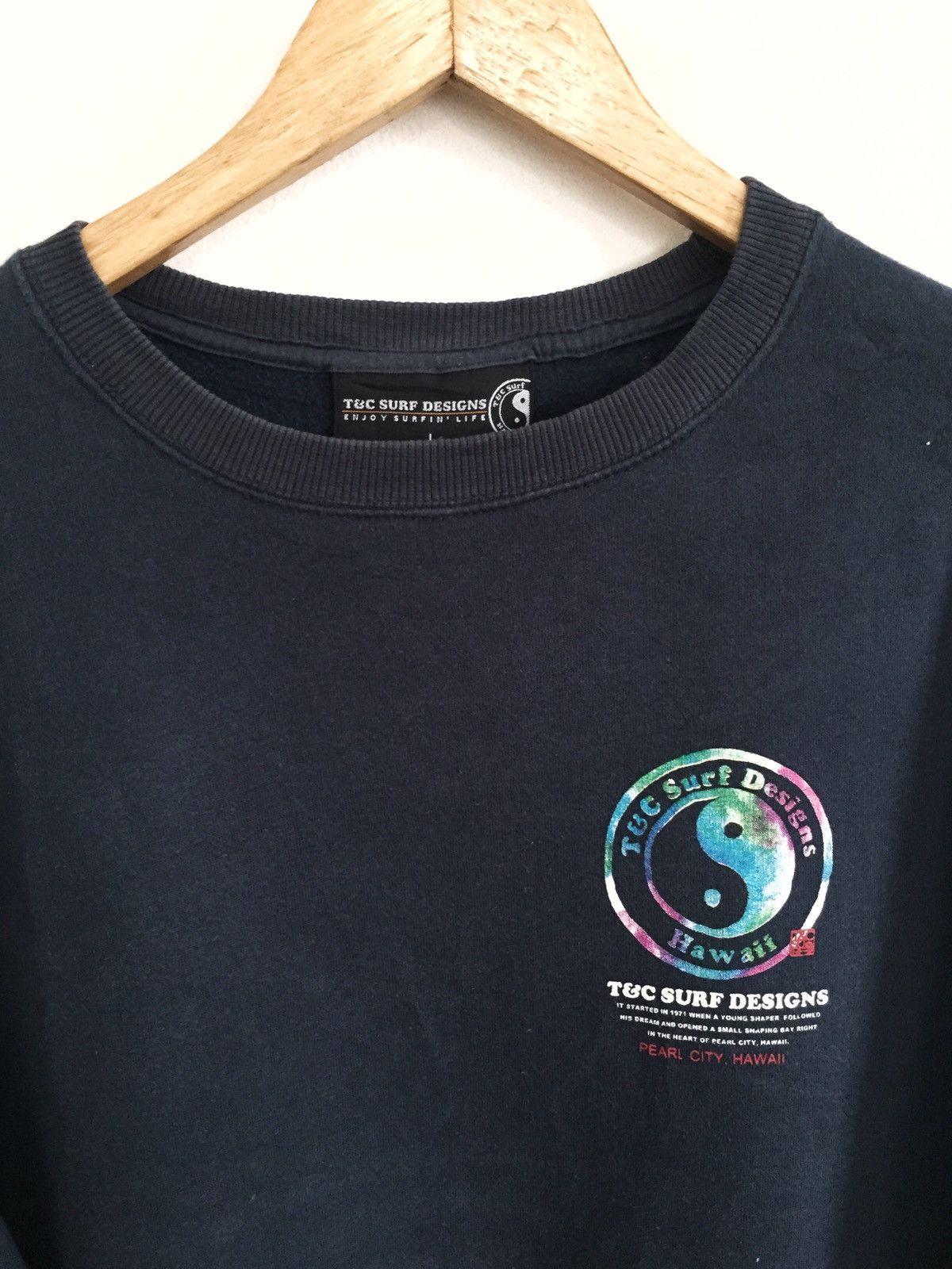 Ron Jon Surf Shop Y2K T&C YinYang ™️ Logo Hawaii Pullover Sweatshirt Size US L / EU 52-54 / 3 - 3 Thumbnail