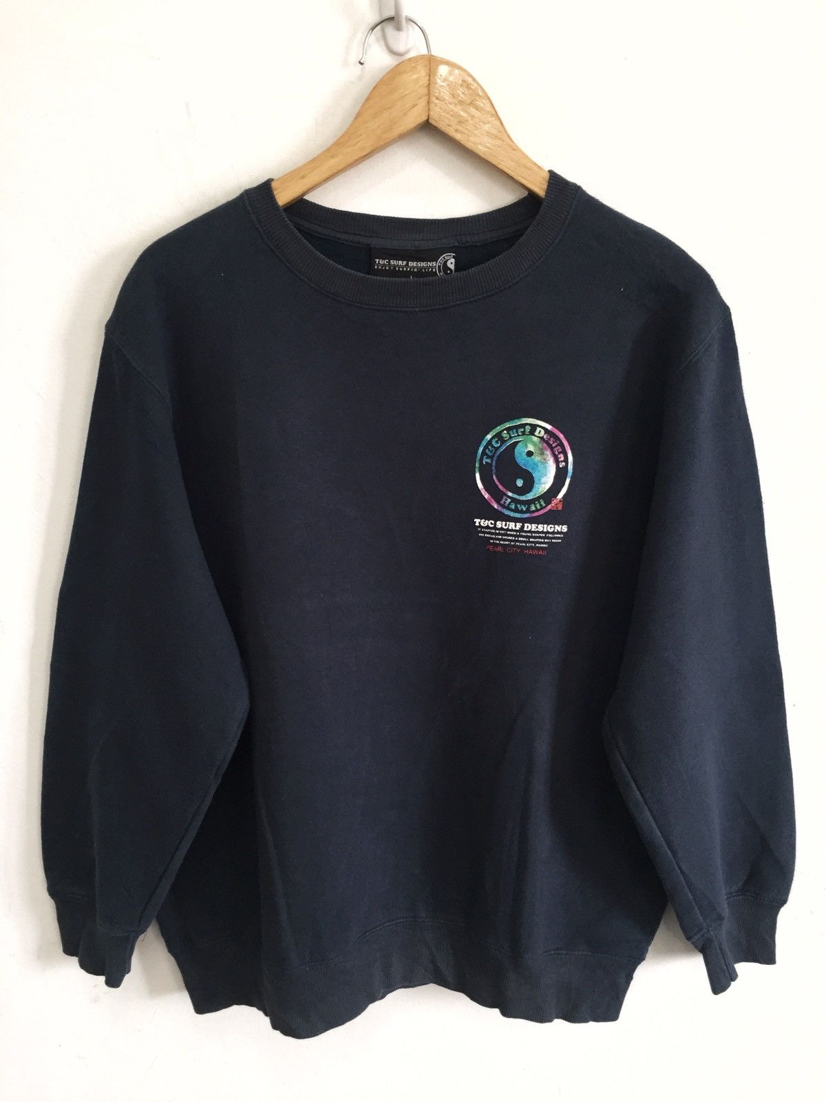 Ron Jon Surf Shop Y2K T&C YinYang ™️ Logo Hawaii Pullover Sweatshirt Size US L / EU 52-54 / 3 - 2 Thumbnail