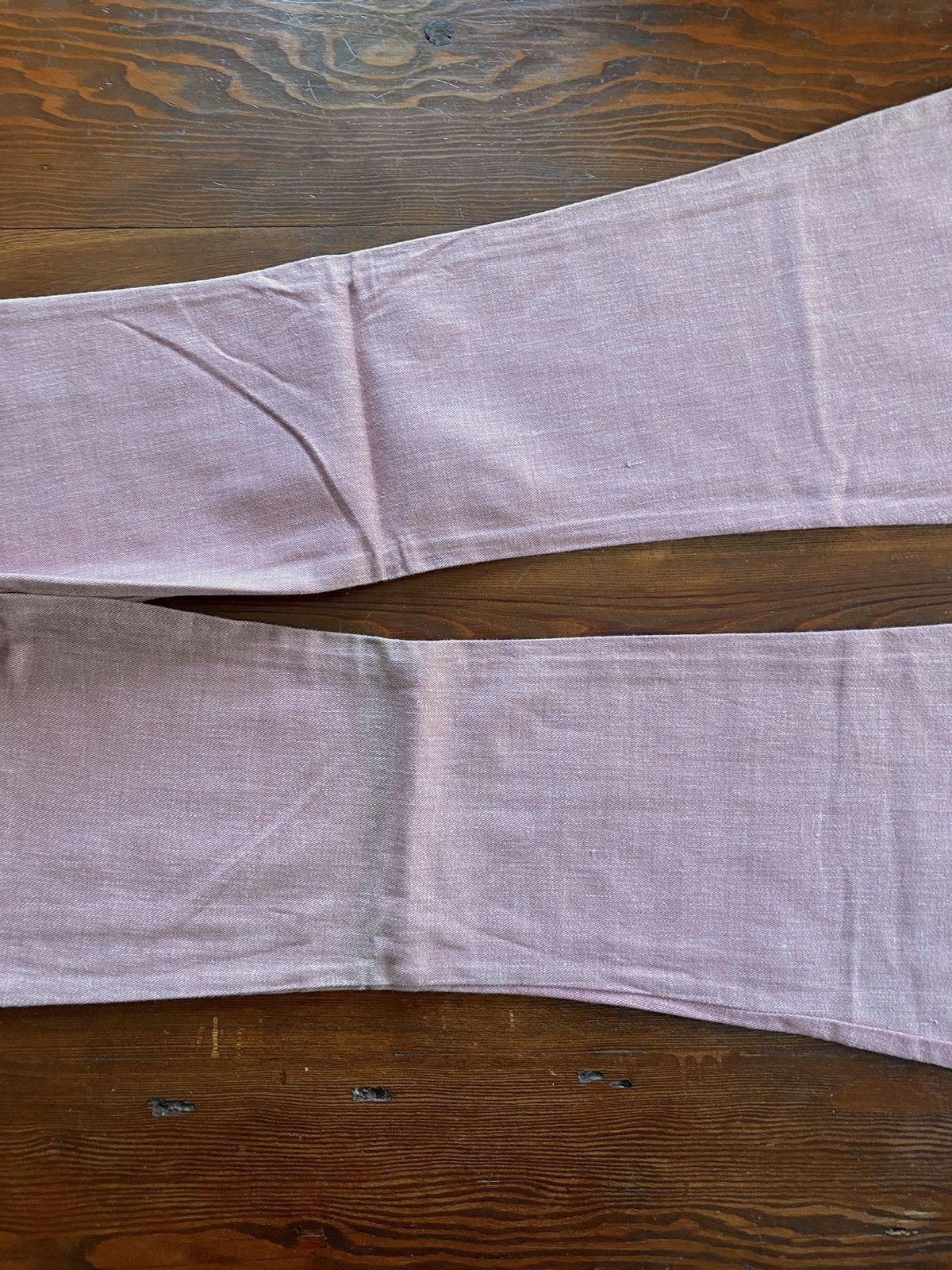 Retrofit Vintage NWT 60’s Kang Pink Denim Bell Bottom 32x33 Jeans Size US 32 / EU 48 - 4 Thumbnail