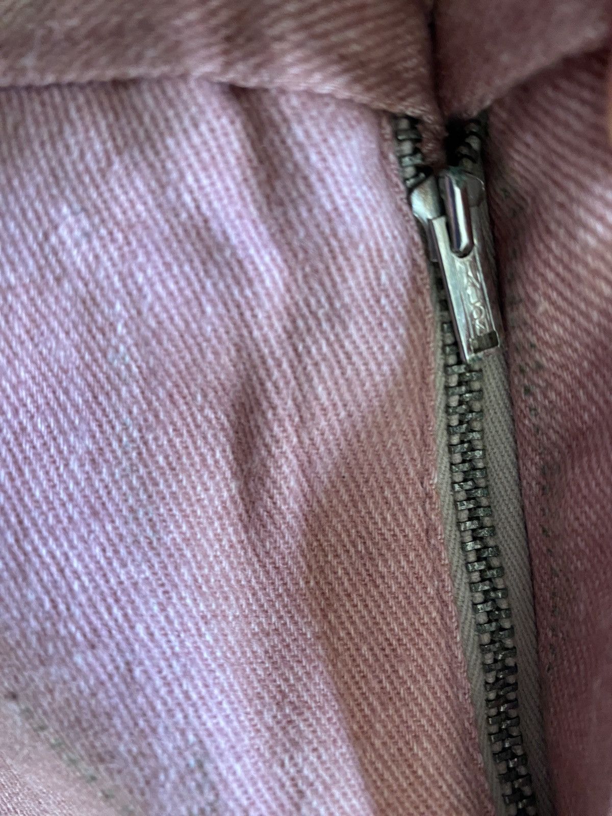 Retrofit Vintage NWT 60’s Kang Pink Denim Bell Bottom 32x33 Jeans Size US 32 / EU 48 - 13 Thumbnail