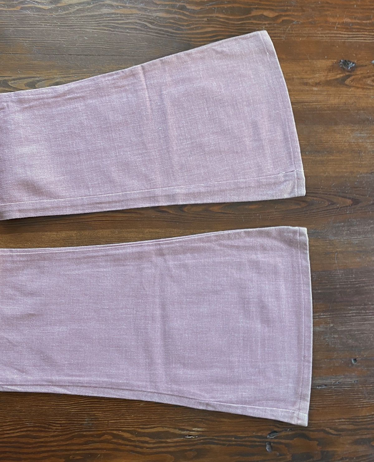 Retrofit Vintage NWT 60’s Kang Pink Denim Bell Bottom 32x33 Jeans Size US 32 / EU 48 - 9 Thumbnail