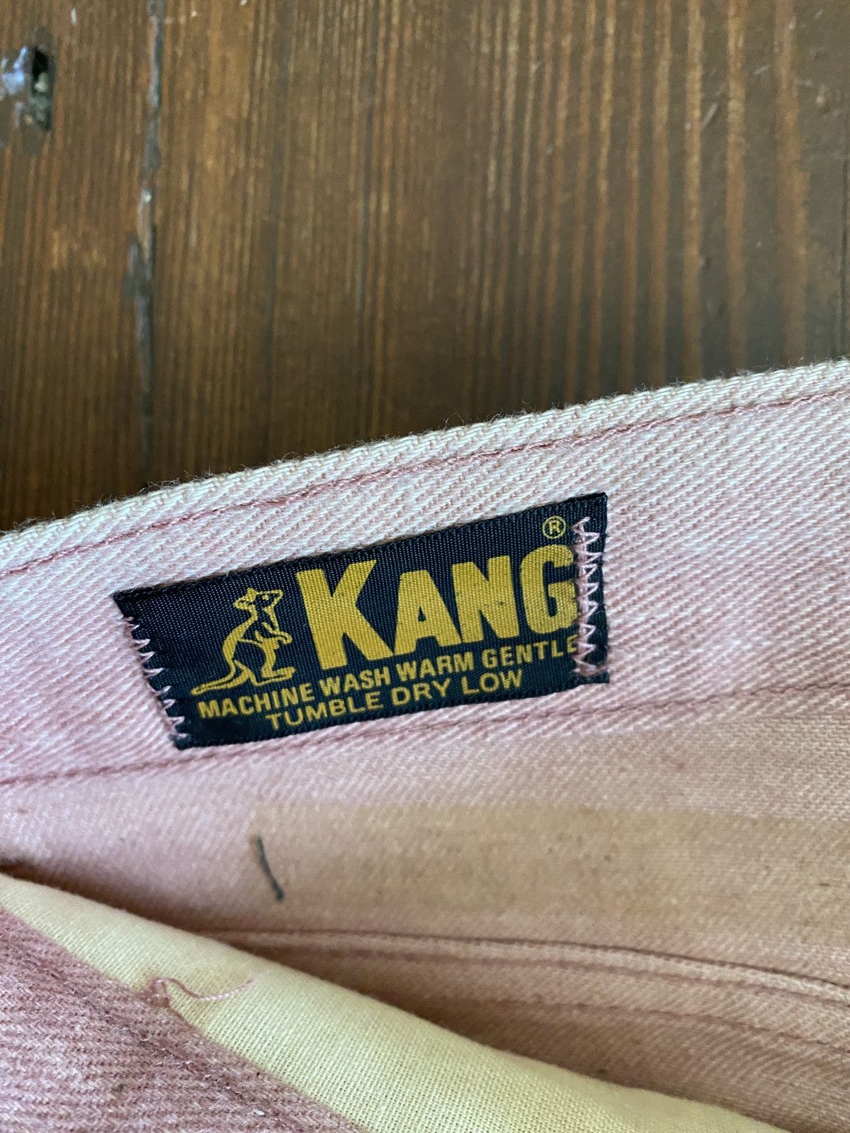 Retrofit Vintage NWT 60’s Kang Pink Denim Bell Bottom 32x33 Jeans Size US 32 / EU 48 - 14 Thumbnail