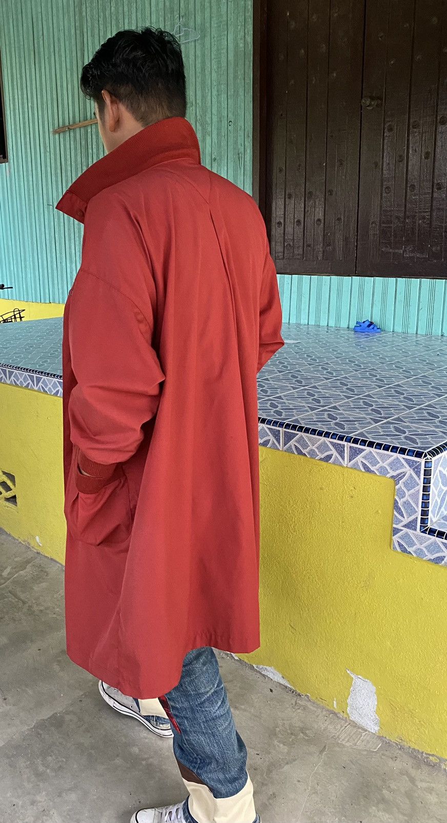 Designer × Issey Miyake × Vintage Vintage Issey Miyake Designer Long jacket Size US M / EU 48-50 / 2 - 3 Thumbnail